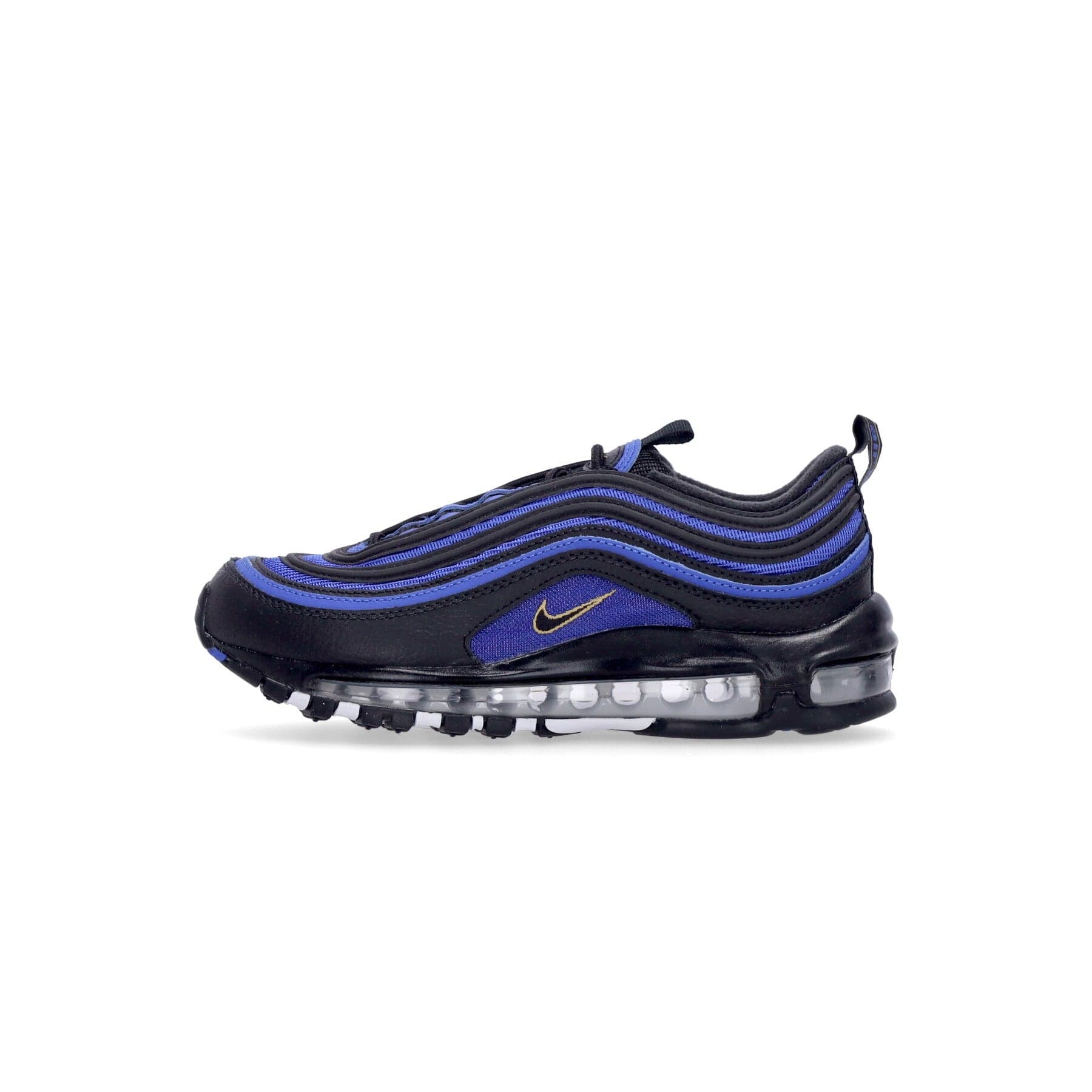 Nike Scarpa Bassa Uomo Air Max 97 Black/metallic Gold/hyper Royal/white - 7