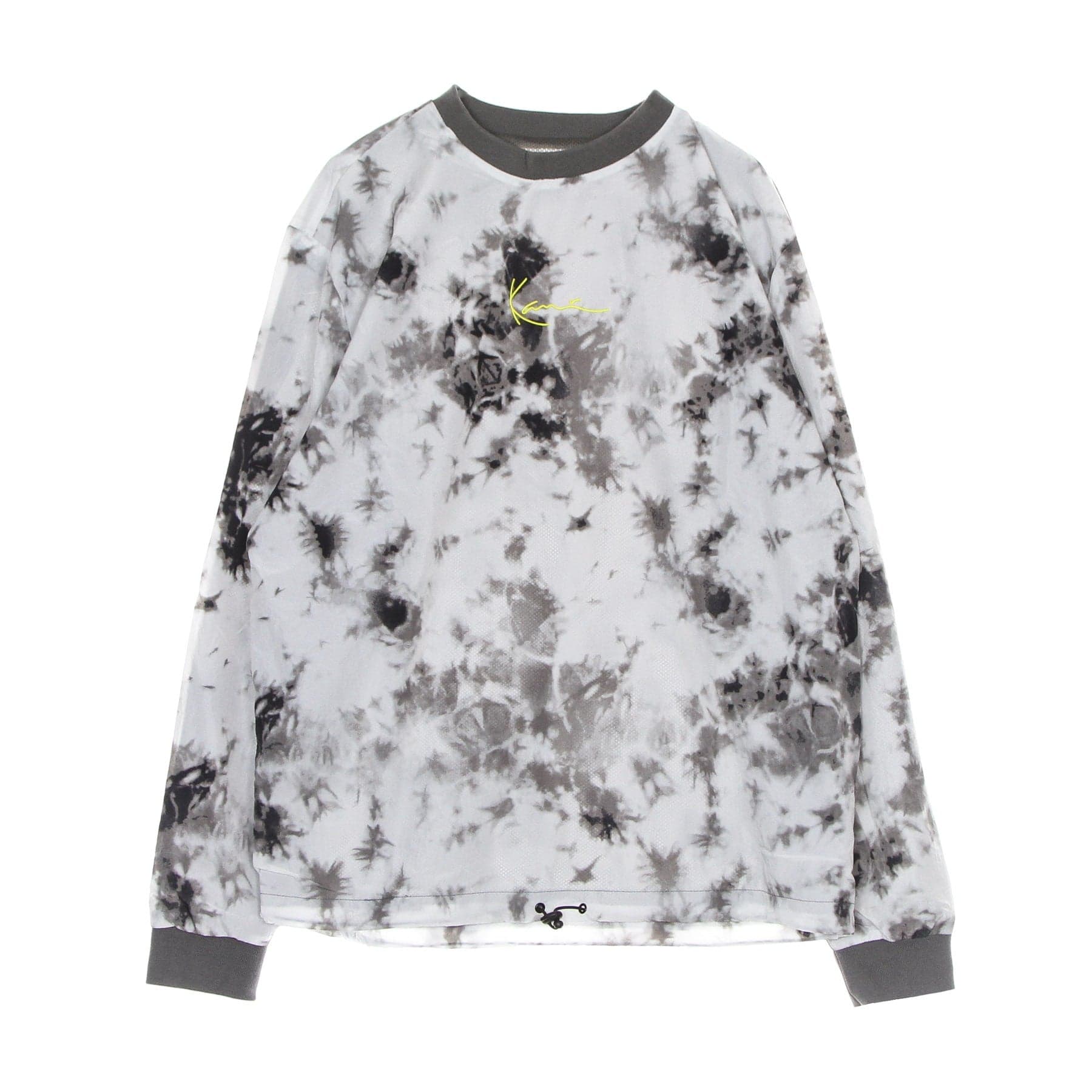 KARL KANI Felpa Leggera Girocollo Uomo Small Signature Pixelprint Crew Grey - 5