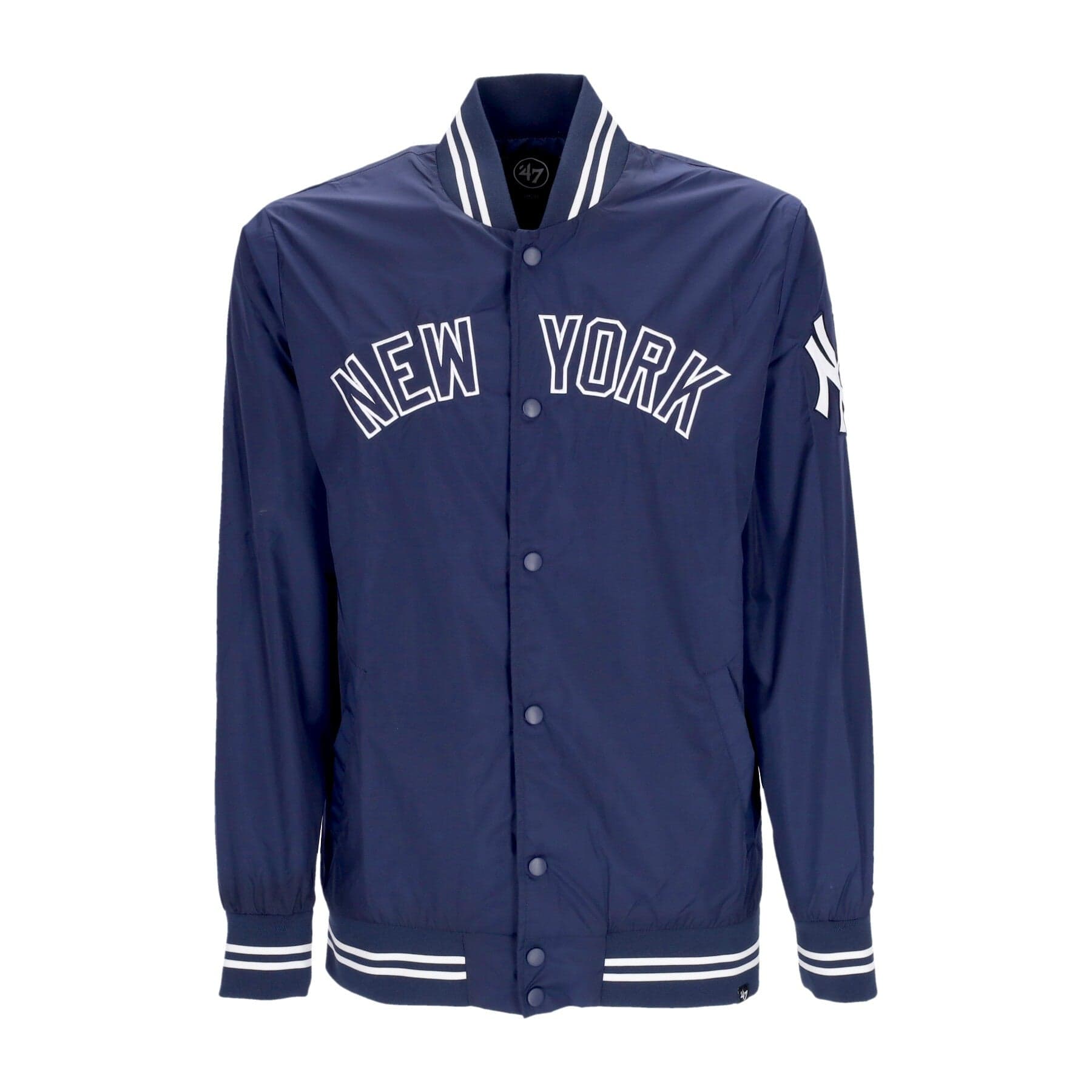 47 BRAND Giubbotto Bomber Uomo Mlb Wordmark Drift Neyyan Fall Navy - 5