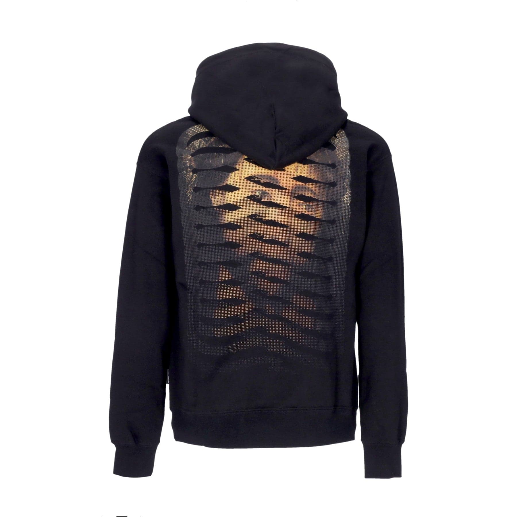 PROPAGANDA Felpa Cappuccio Uomo Ribs God Hoodie Black - 4