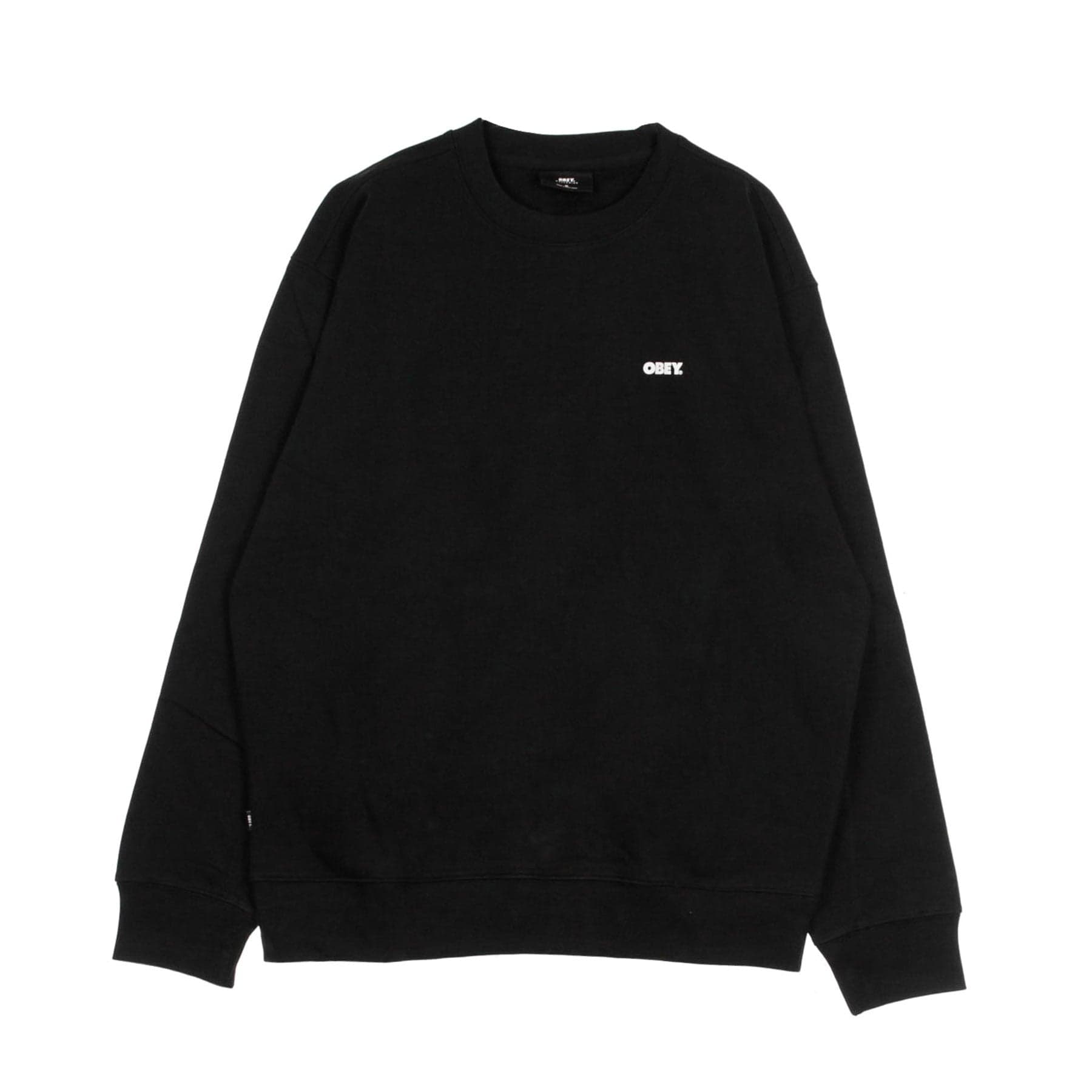 OBEY Felpa Girocollo Uomo Bold Premium Crew Fleece Black - 6