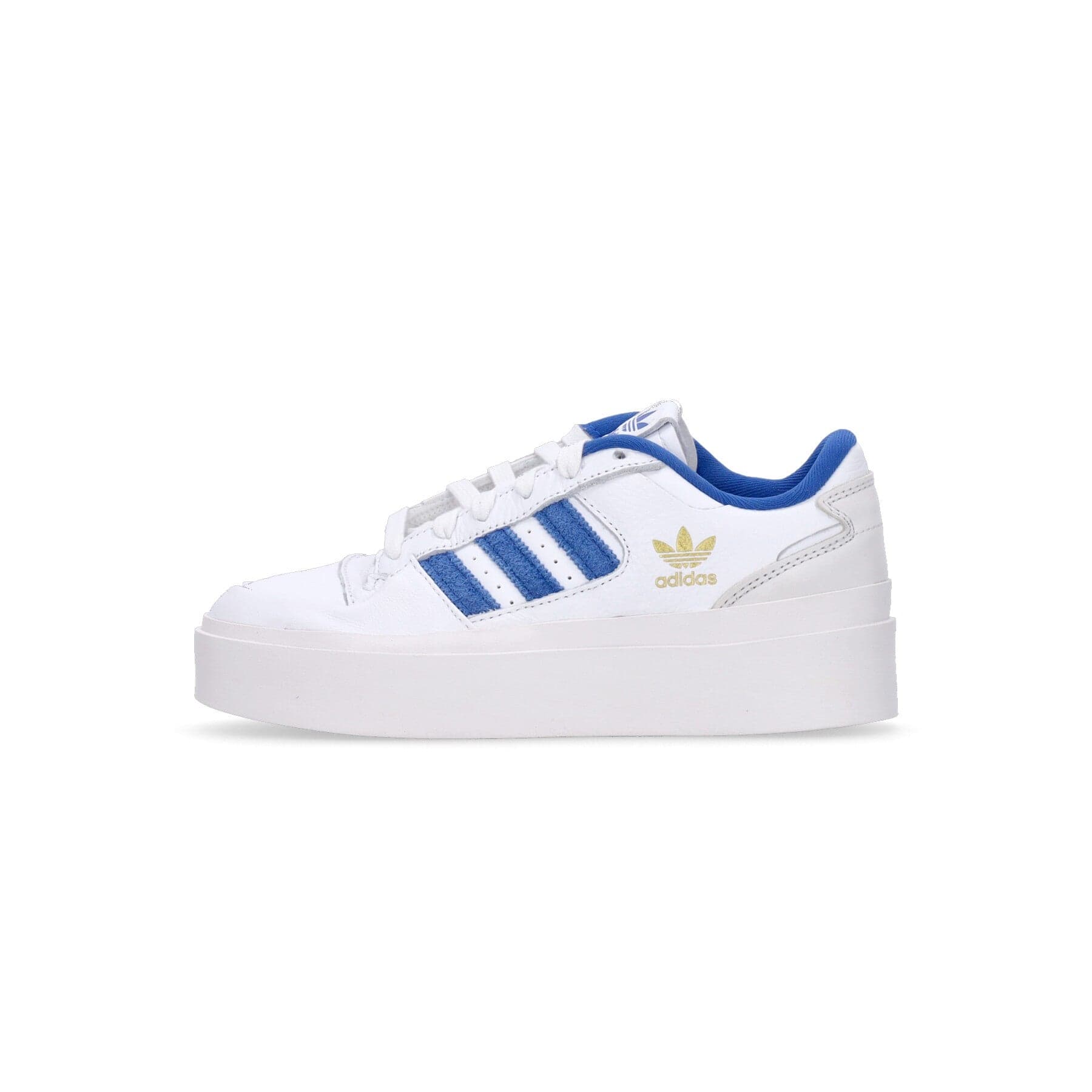 Adidas Scarpa Bassa Donna Forum Bonega W Cloud White/royal Blue/gold Metallic - 7