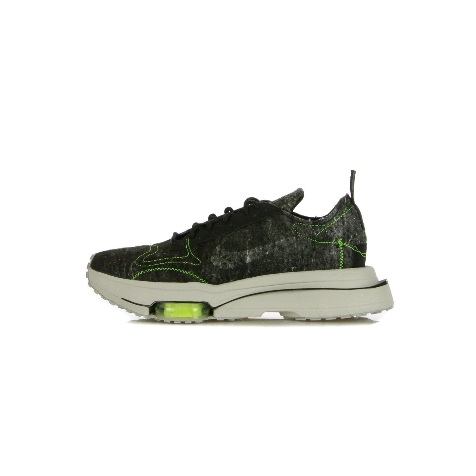 Nike Scarpa Bassa Uomo Air Zoom-type Black/black/electric Green/light Bone - 12