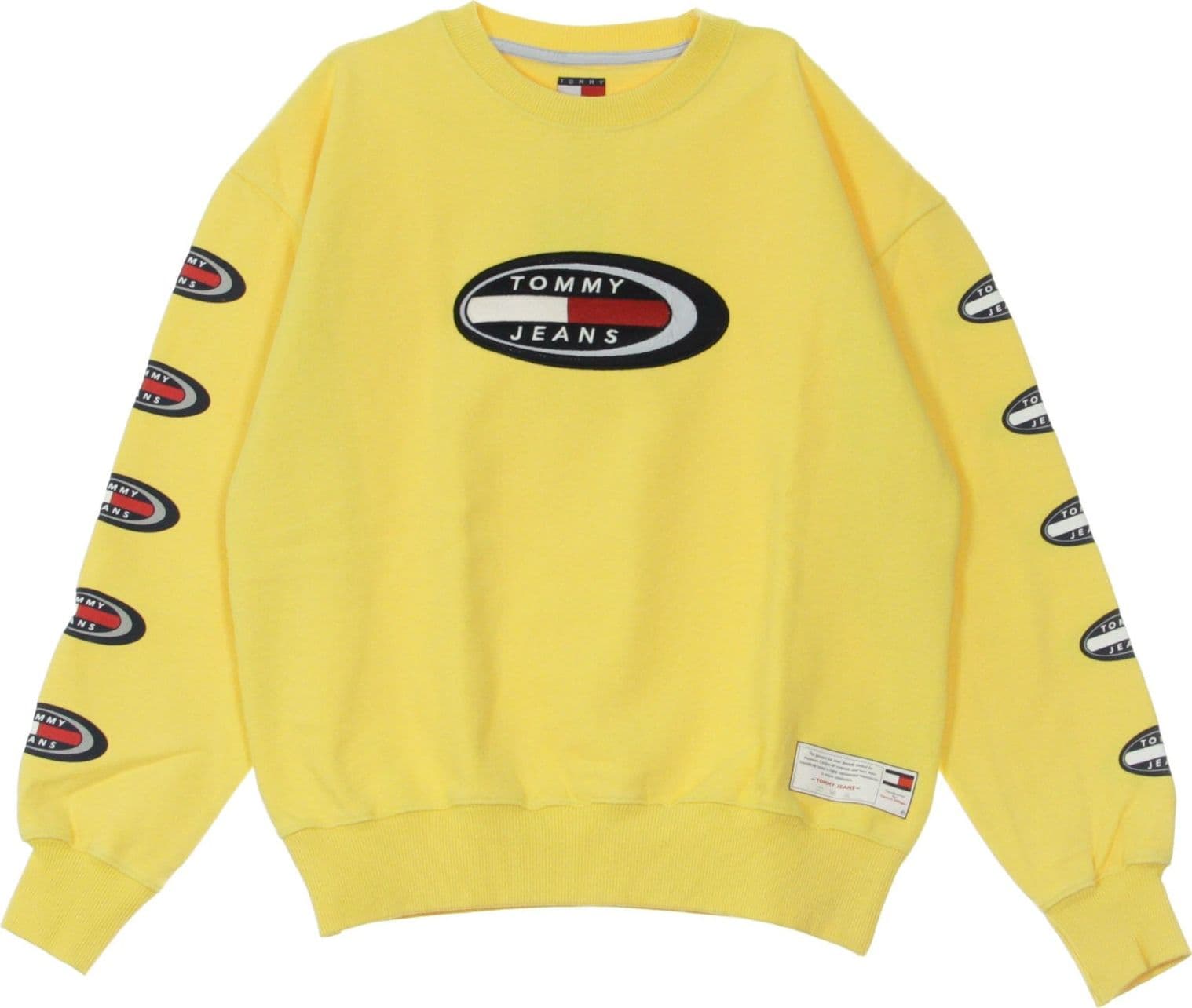 Tommy Hilfiger Felpa Leggera Girocollo Donna Oval Sweatshirt Goldfinch – giallo