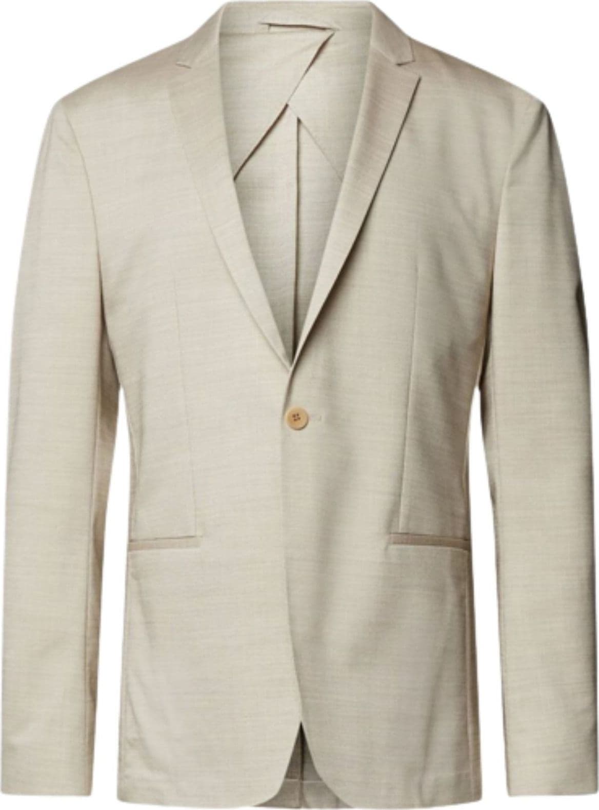 calvin klein  Giacche MODERN TEXTURE BLAZER – BEIGE – giacca