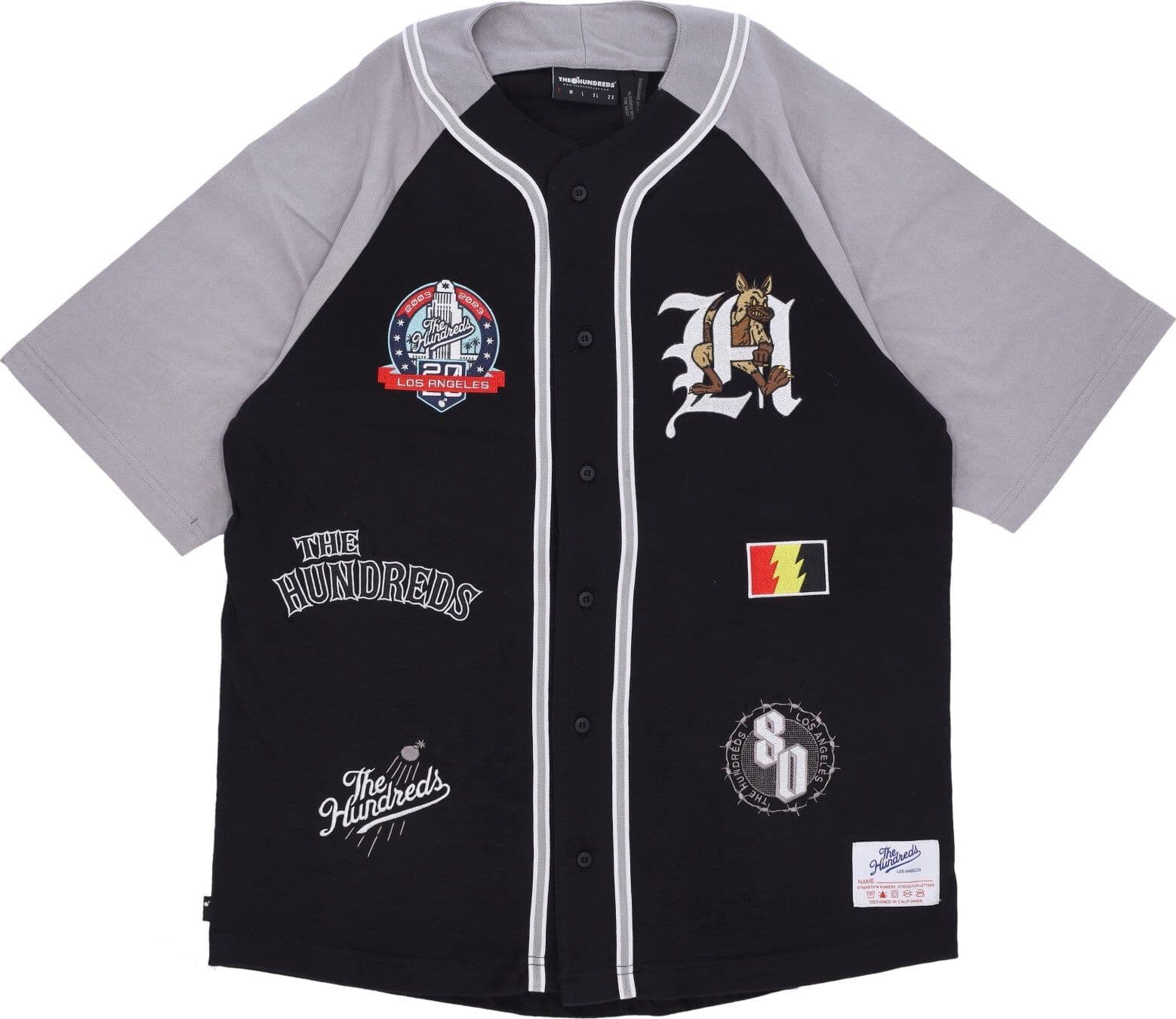 THE HUNDREDS Casacca Bottoni Uomo League Jersey Black – XL – giacca