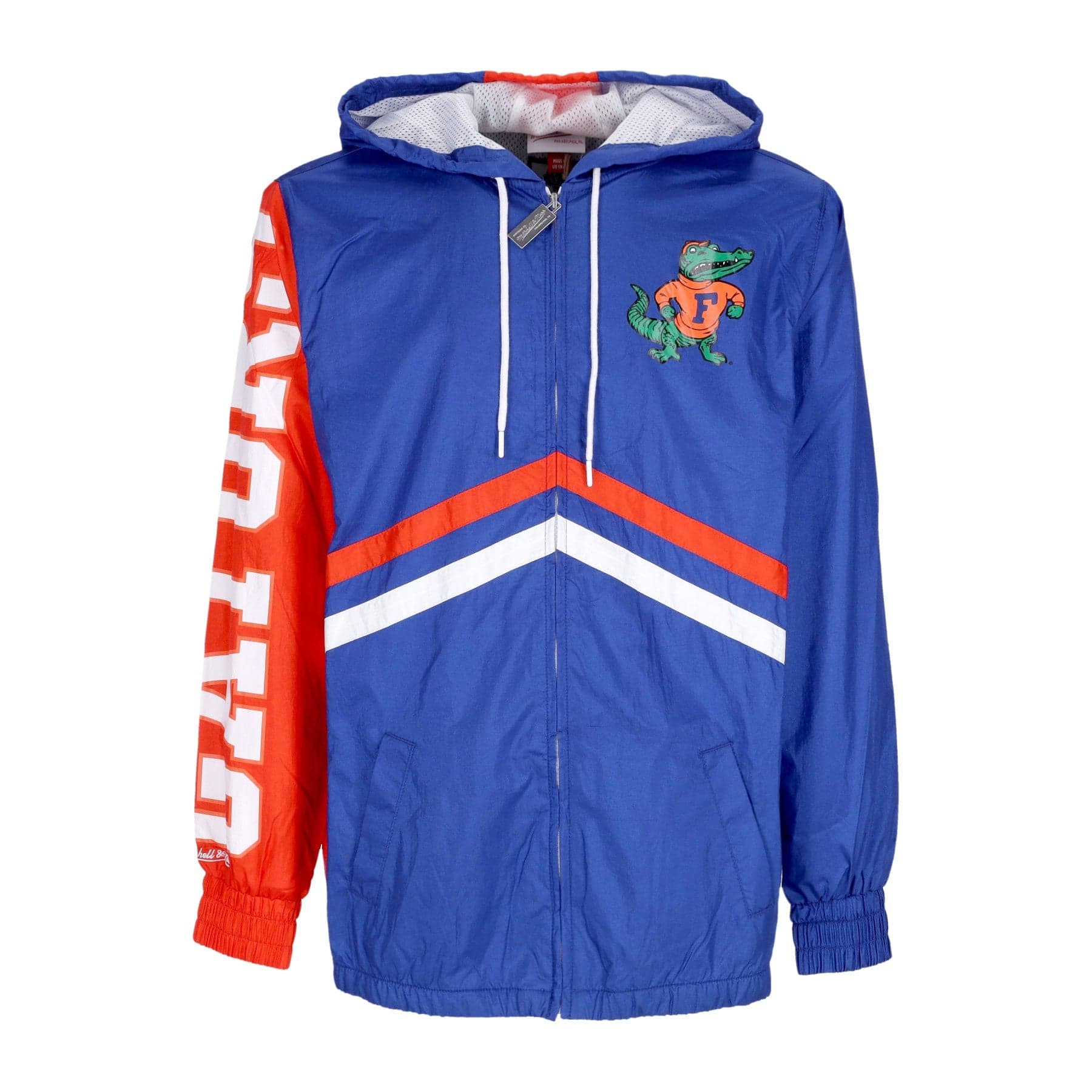 MITCHELL & NESS Giacca a Vento Uomo Ncaa Undeniable Full Zip Windbreaker Flogat Royal