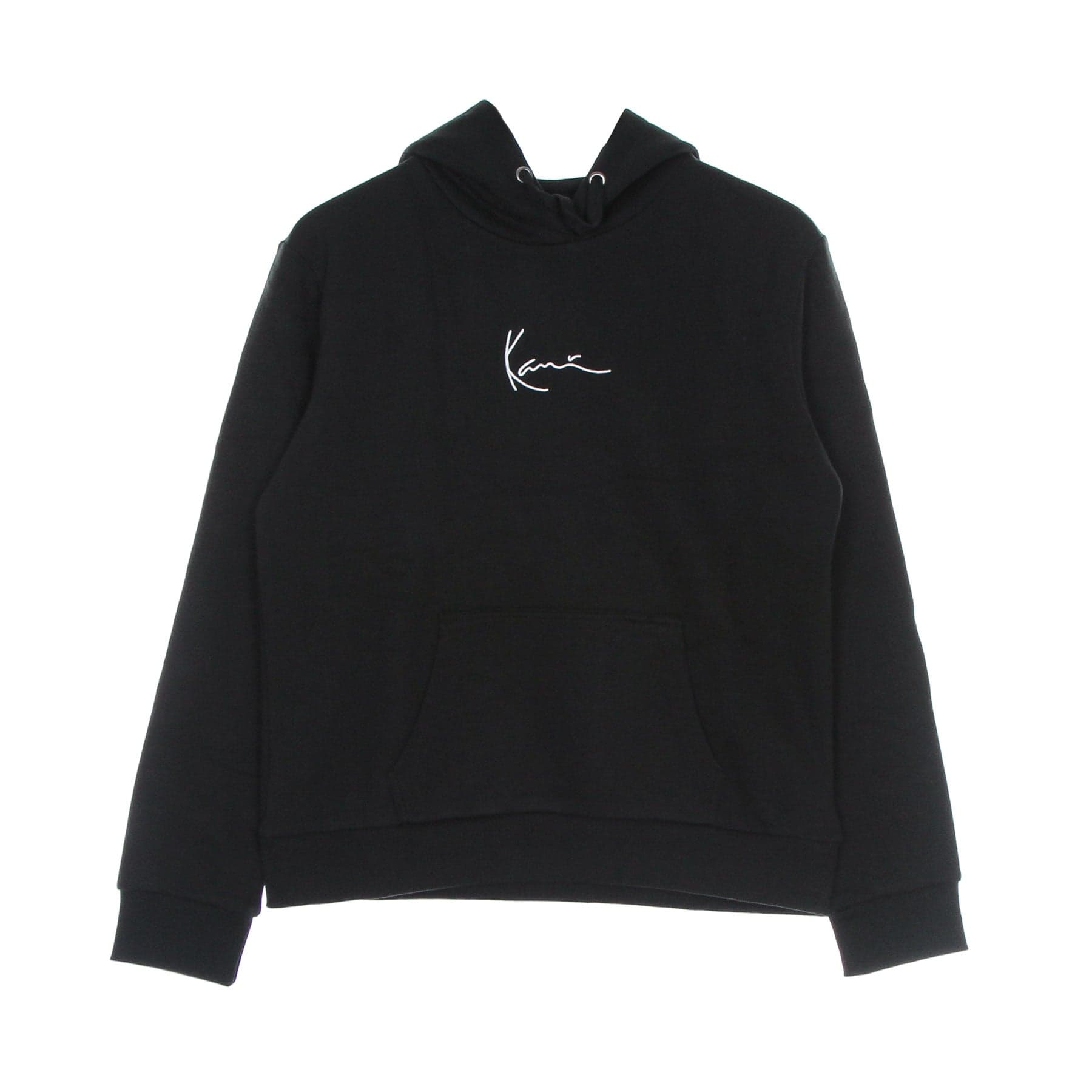 KARL KANI Felpa Cappuccio Donna Small Signature Hoodie Black - 4