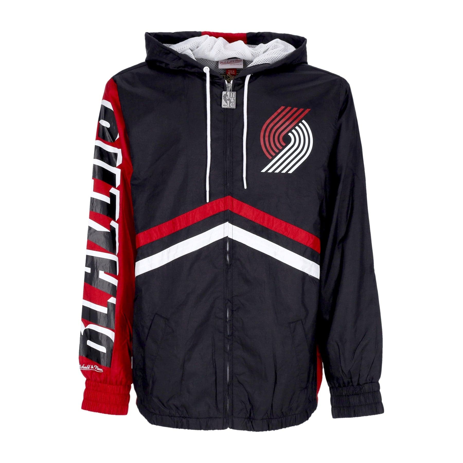 MITCHELL &amp; NESS Giacca a Vento Uomo Nba Undeniable Full Zip Windbreaker Hardwood Classics Porbla Black - 5