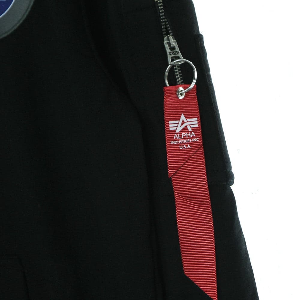 ALPHA INDUSTRIES Felpa Leggera Cappuccio Uomo Apollo Mission Hoodie Black - 7