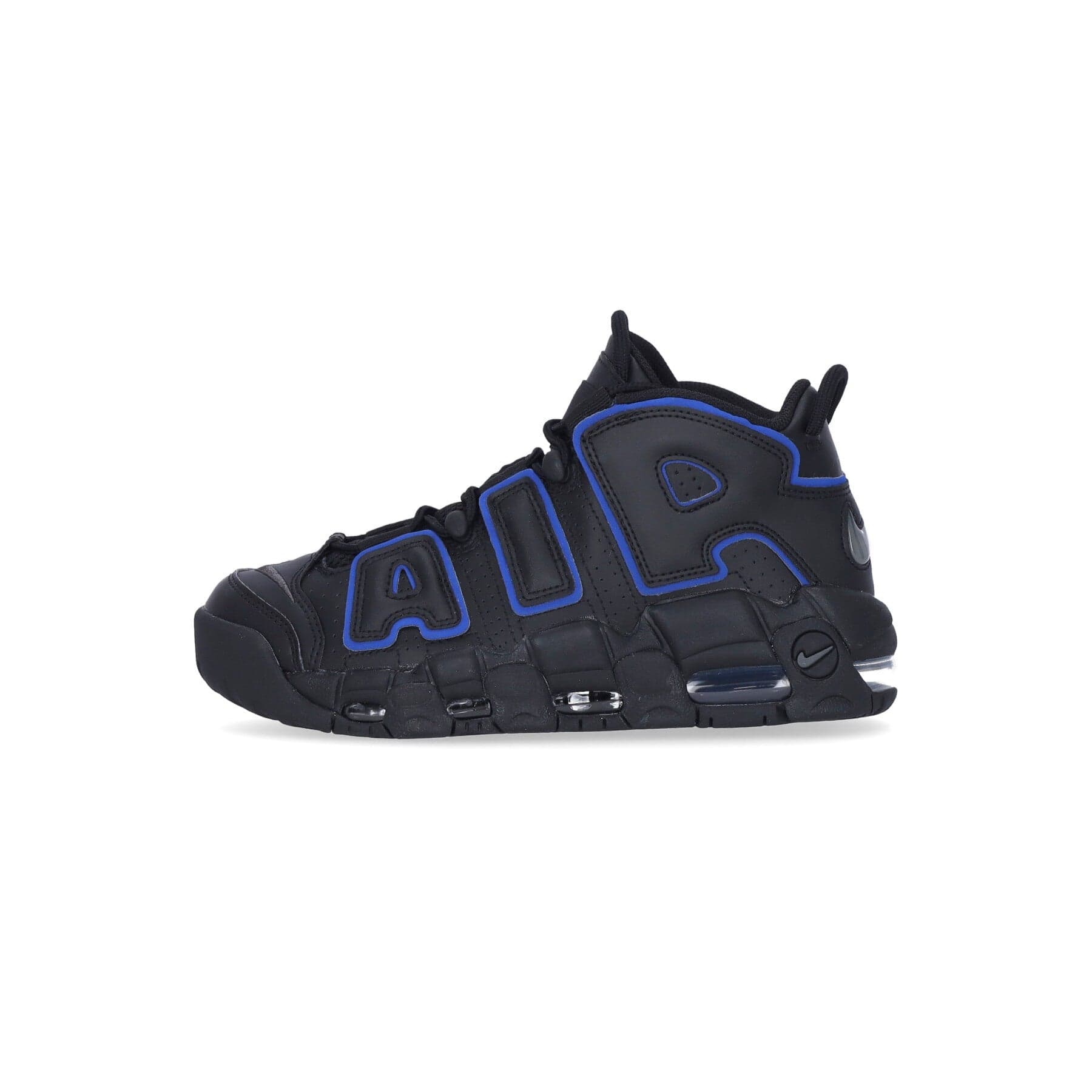 Nike Scarpa Alta Uomo Air More Uptempo 96 Black/iron Grey/game Royal - 11