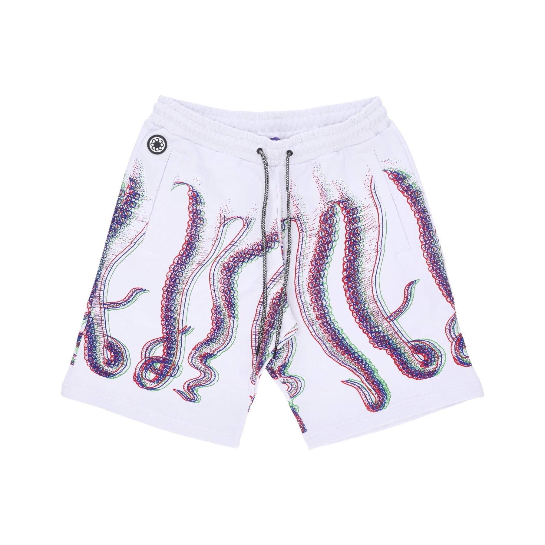 OCTOPUS Pantalone Corto Tuta Uomo Fuzzy Sweatshort White - 3