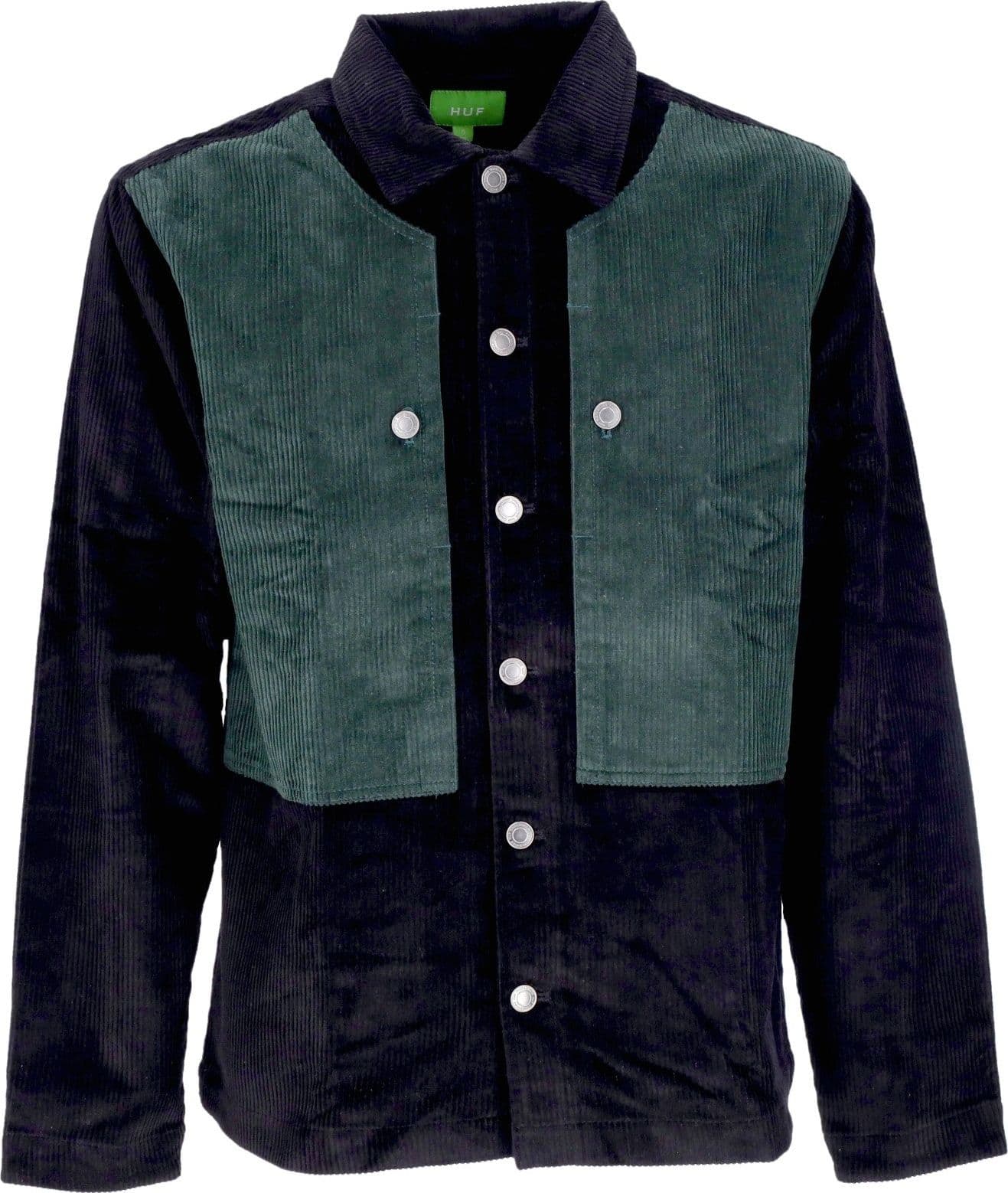 HUF Camicia Manica Lunga Uomo Marina Box Overshirt Black – giacca