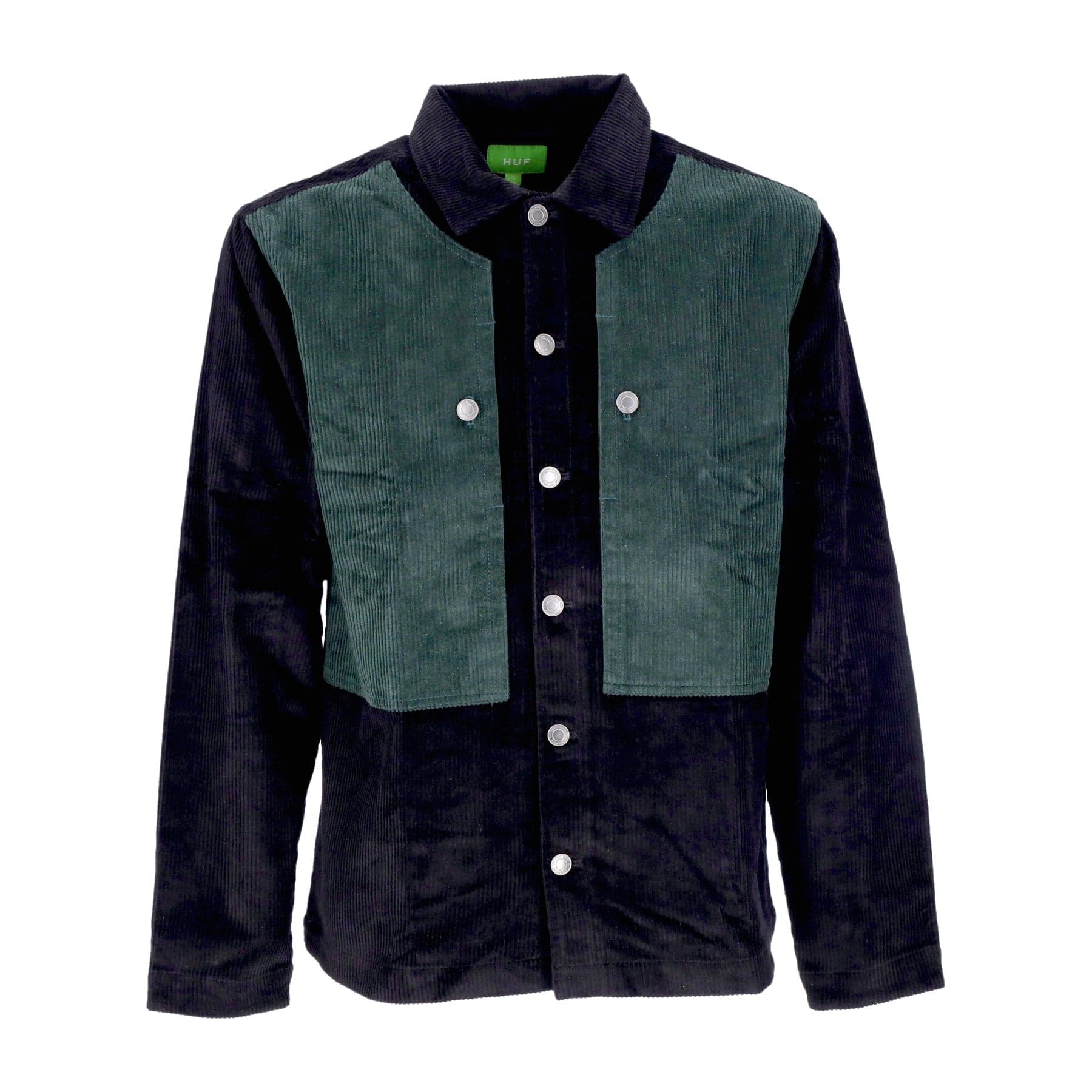HUF Camicia Manica Lunga Uomo Marina Box Overshirt Black - 3