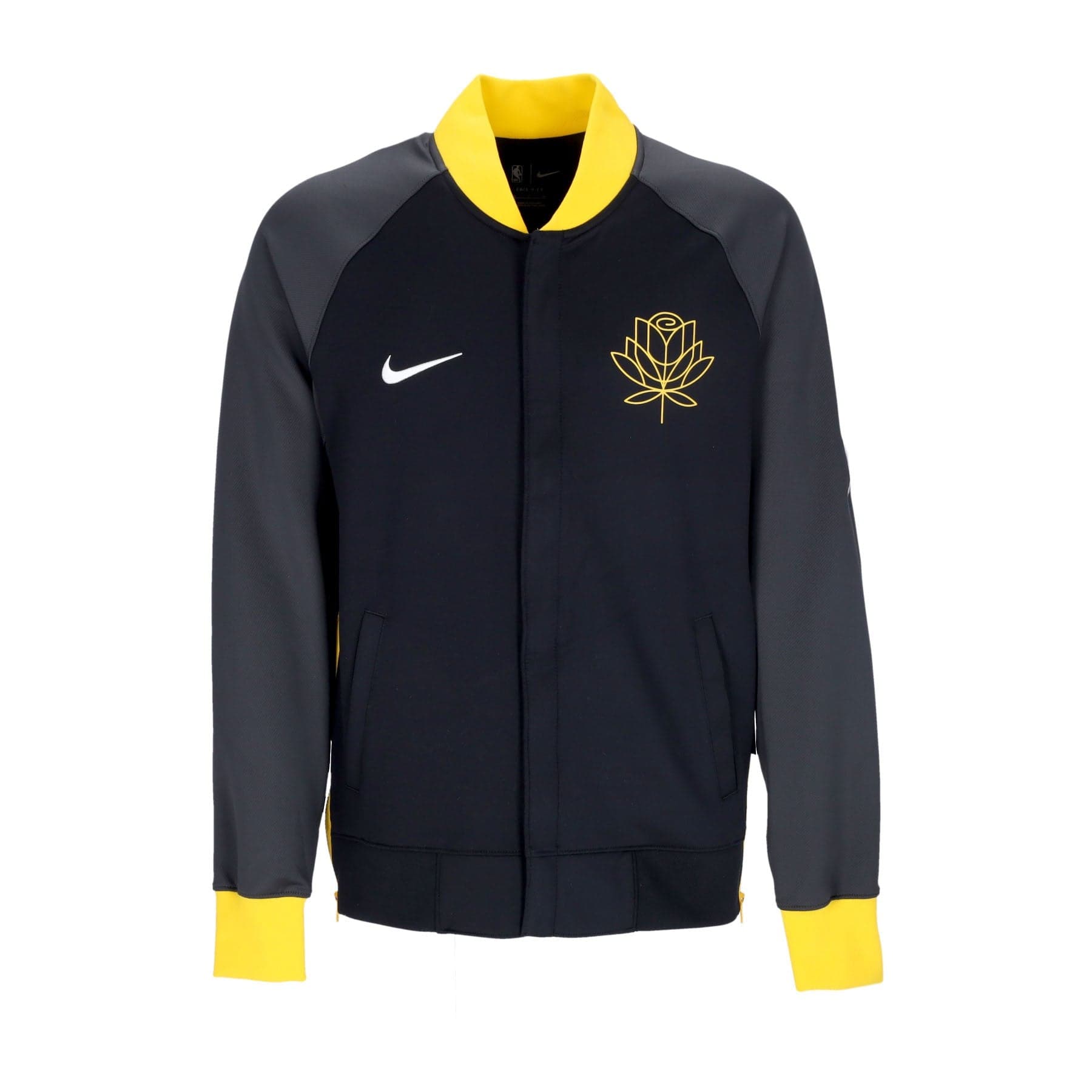 NIKE NBA Felpa Leggera College Uomo Nba City Edition  Dri-fit Showtime Full-zip Jacket Golwar Black/anthracite/amarillo/white - 4
