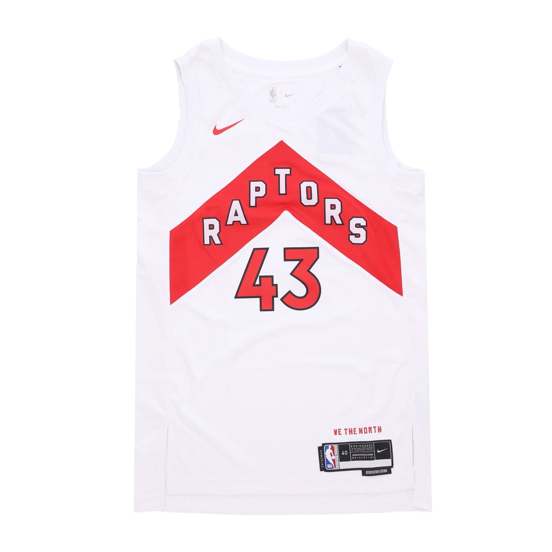 NIKE NBA Canotta Basket Uomo Nba Dri Fit Swingman Jersey No 43 Pascal Siakam Torrap White - 3