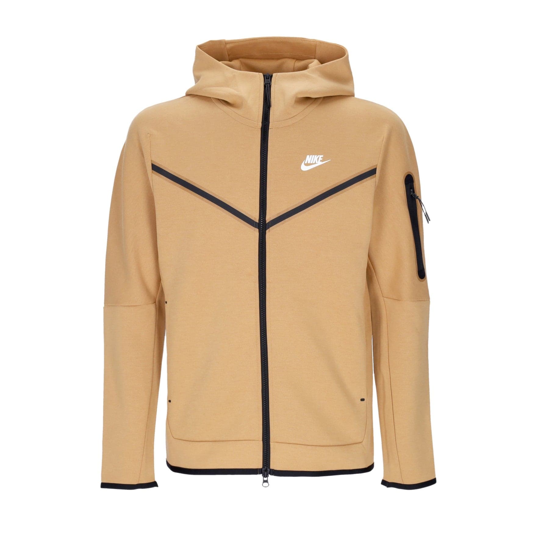 Nike Felpa Leggera Cappuccio Zip Uomo Sportswear Tech Fleece Hoodie Elemental Gold/sail - 4