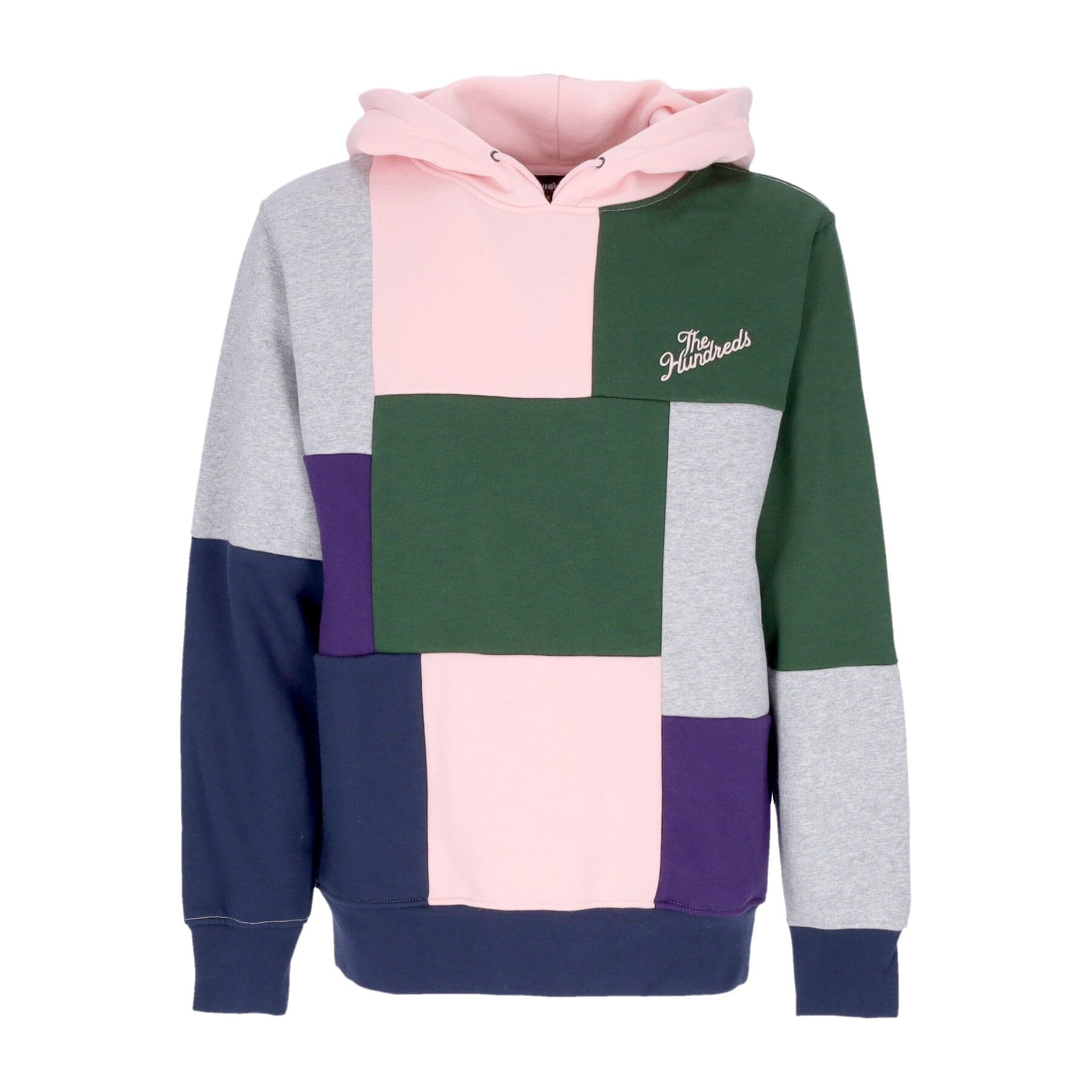 THE HUNDREDS Felpa Cappuccio Uomo Bridgport Pullover Pale Pink - 4