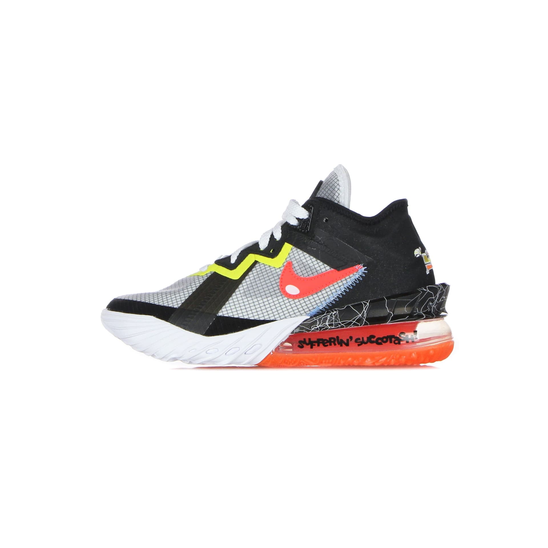 NIKE NBA Scarpa Basket Uomo Lebron Xviii Low "sylvester Vs Tweety" X Space Jam White/bright Crimson/black/yellow Strike - 15