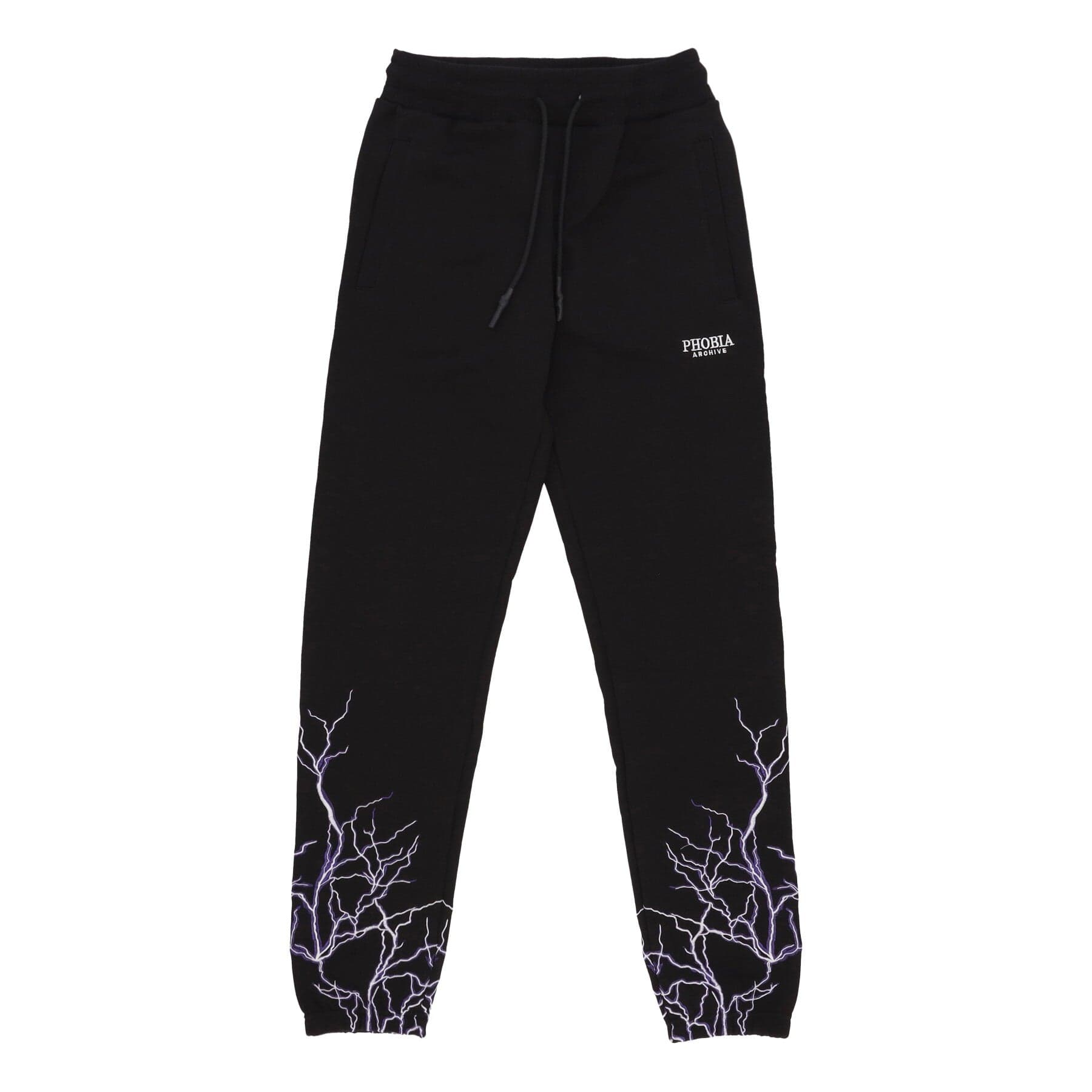 PHOBIA Pantalone Tuta Leggero Uomo Lightning Pants Black/purple - 3