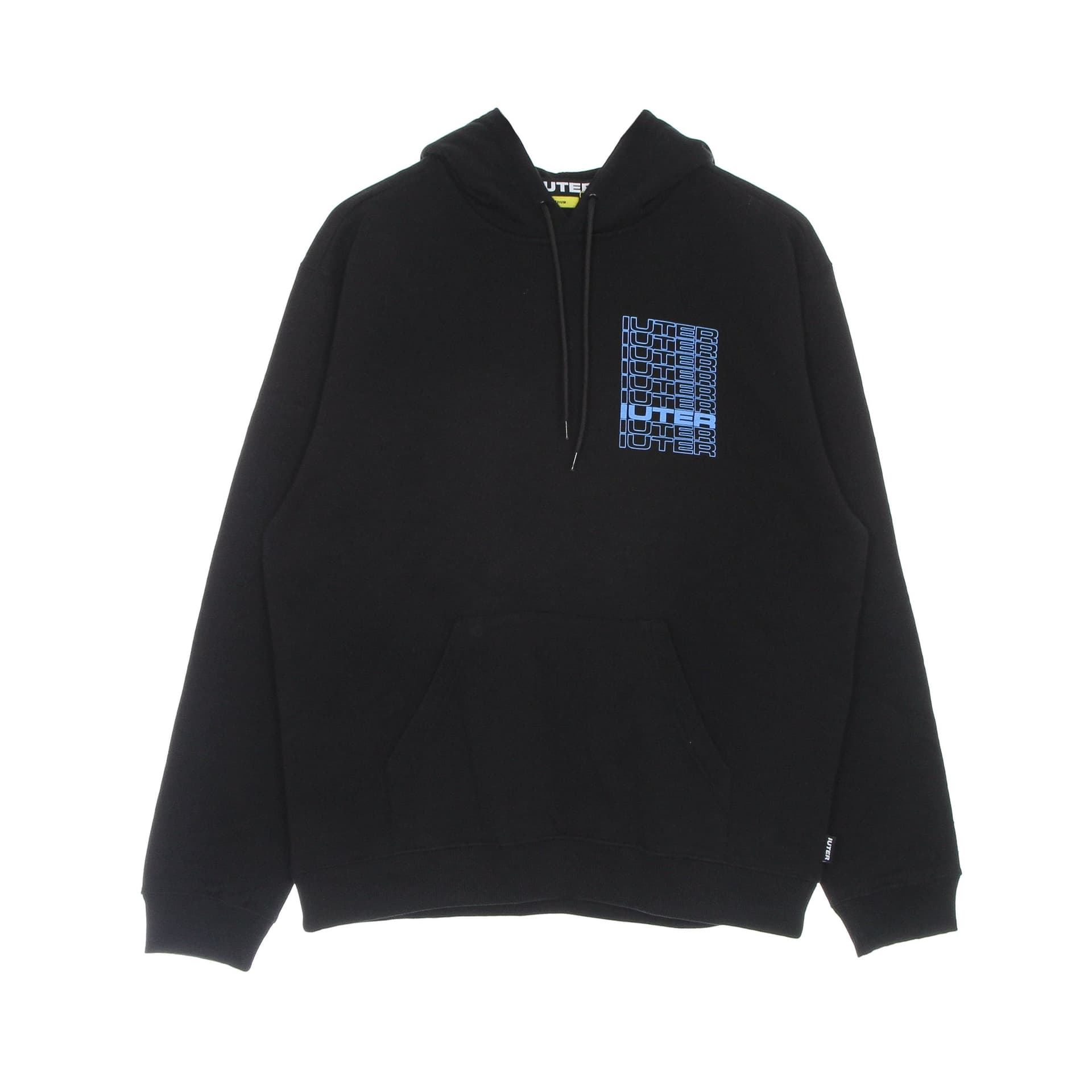 IUTER Felpa Leggera Cappuccio Uomo Spine Hoodie Black - 4