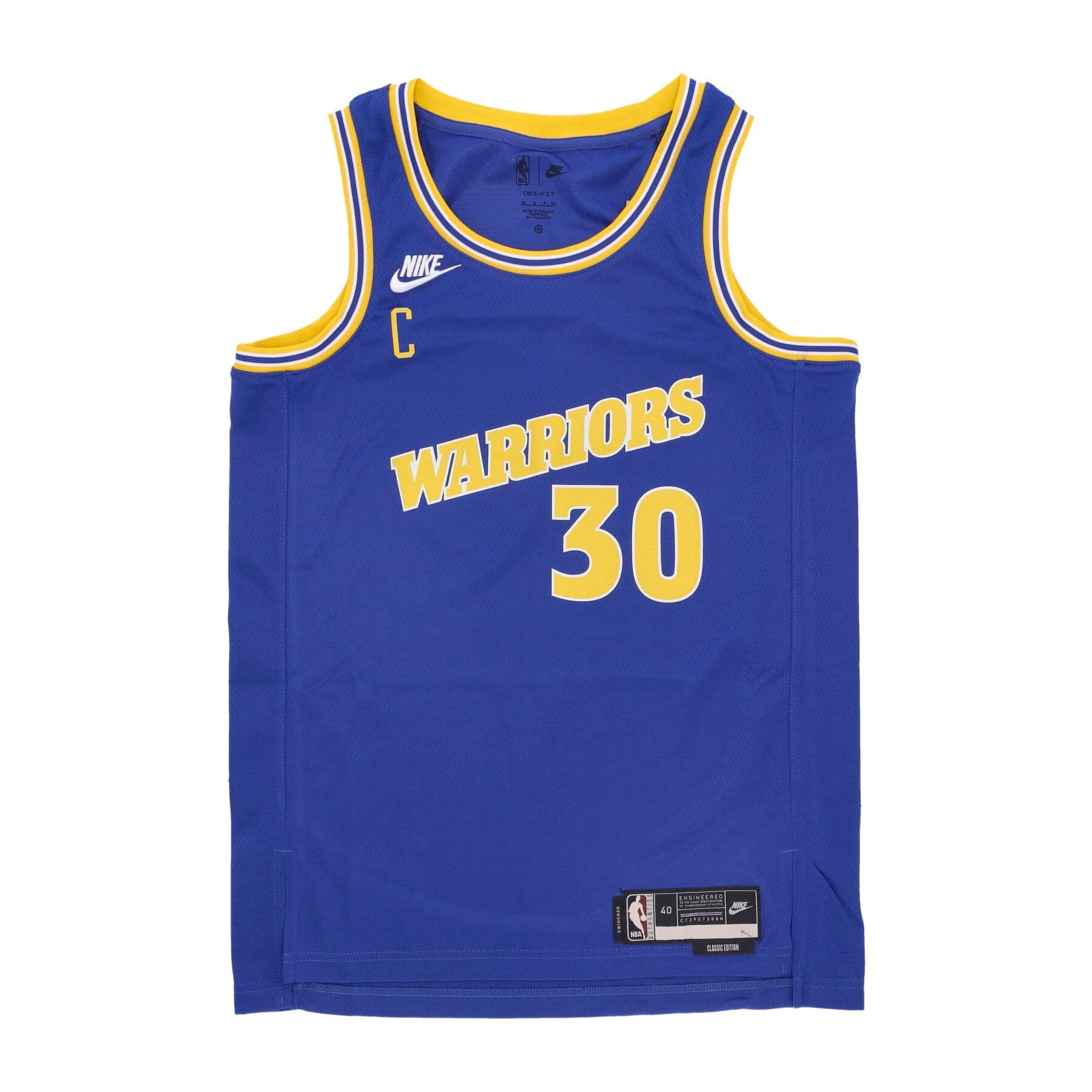NIKE NBA Canotta Basket Uomo Nba 22 Dri-fit Swingman Jersey Hardwood Classics No 30 Stephen Curry Golwar Rush Blue - 3