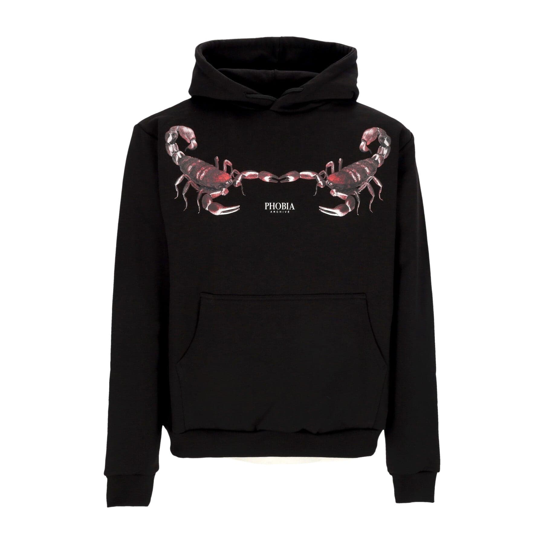 PHOBIA Felpa Leggera Cappuccio Uomo Scorpion Hoodie Black/green - 3