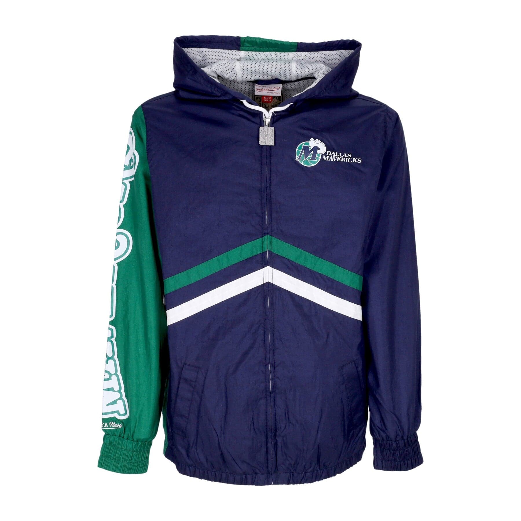 MITCHELL &amp; NESS Giacca a Vento Uomo Nba Undeniable Full Zip Windbreaker Hardwood Classics Dalmav Navy - 3