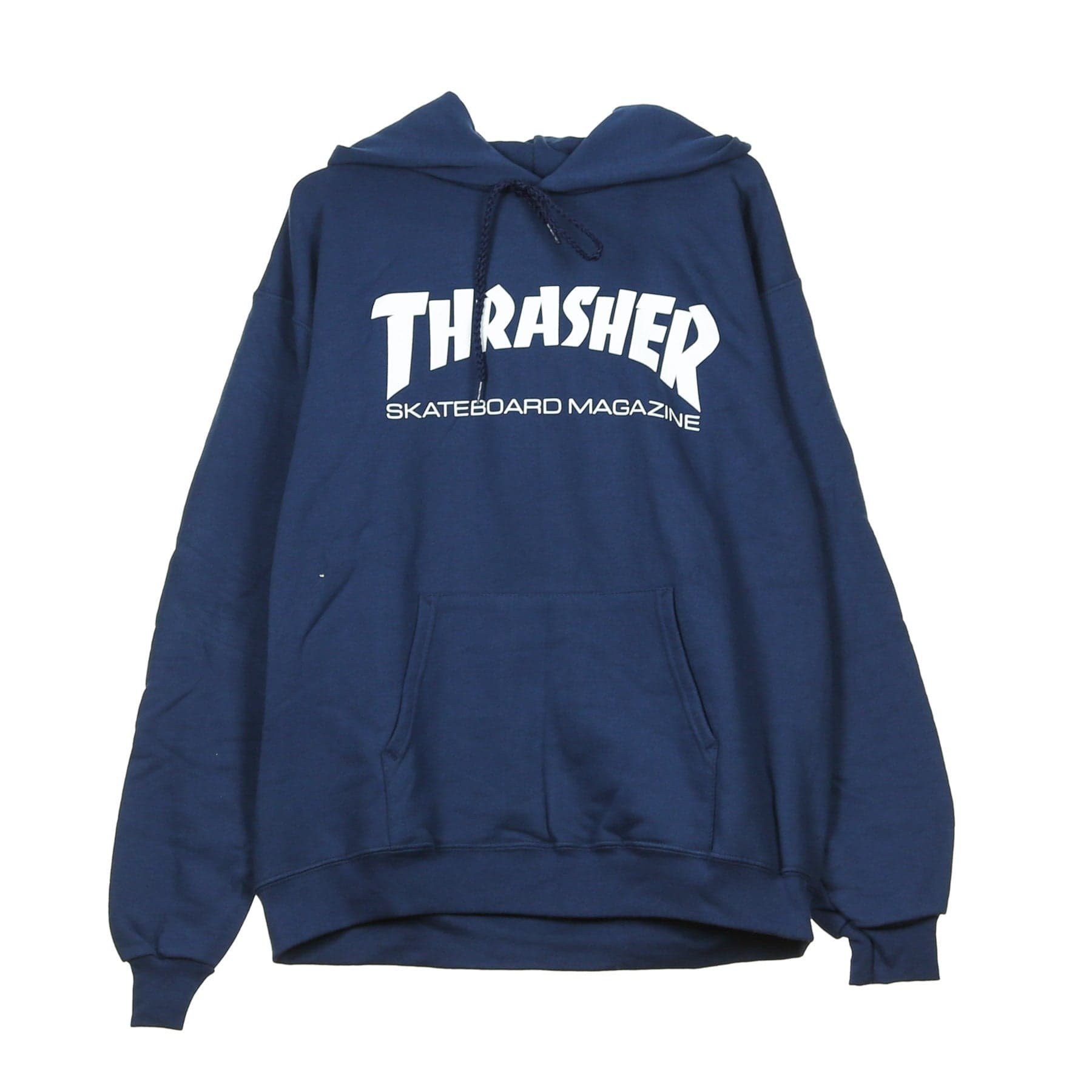 THRASHER Felpa Cappuccio Uomo Skatemag Hood Navy/white - 3