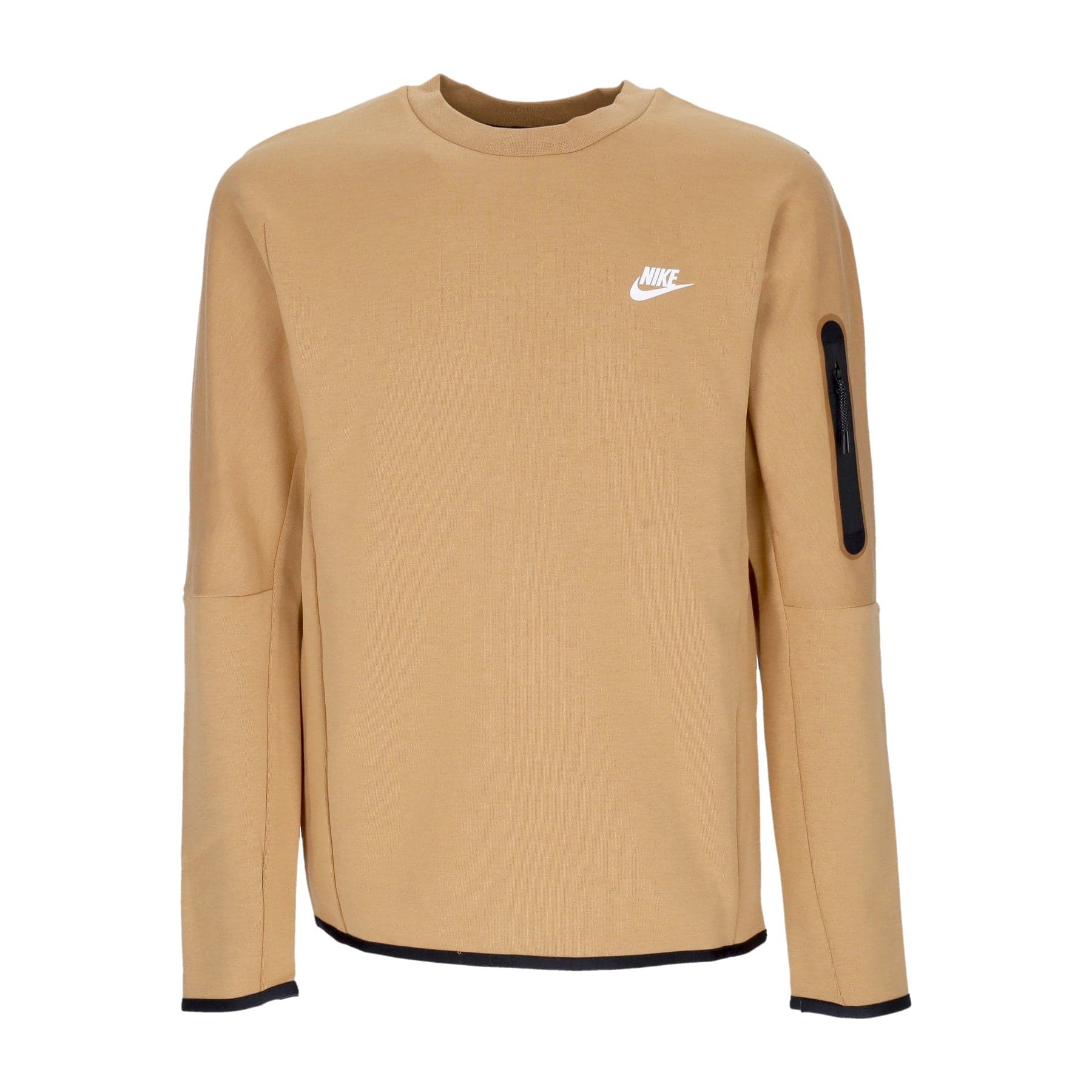 Nike Felpa Leggera Girocollo Uomo Sportswear Tech Fleece Elemental Gold/sail - 4