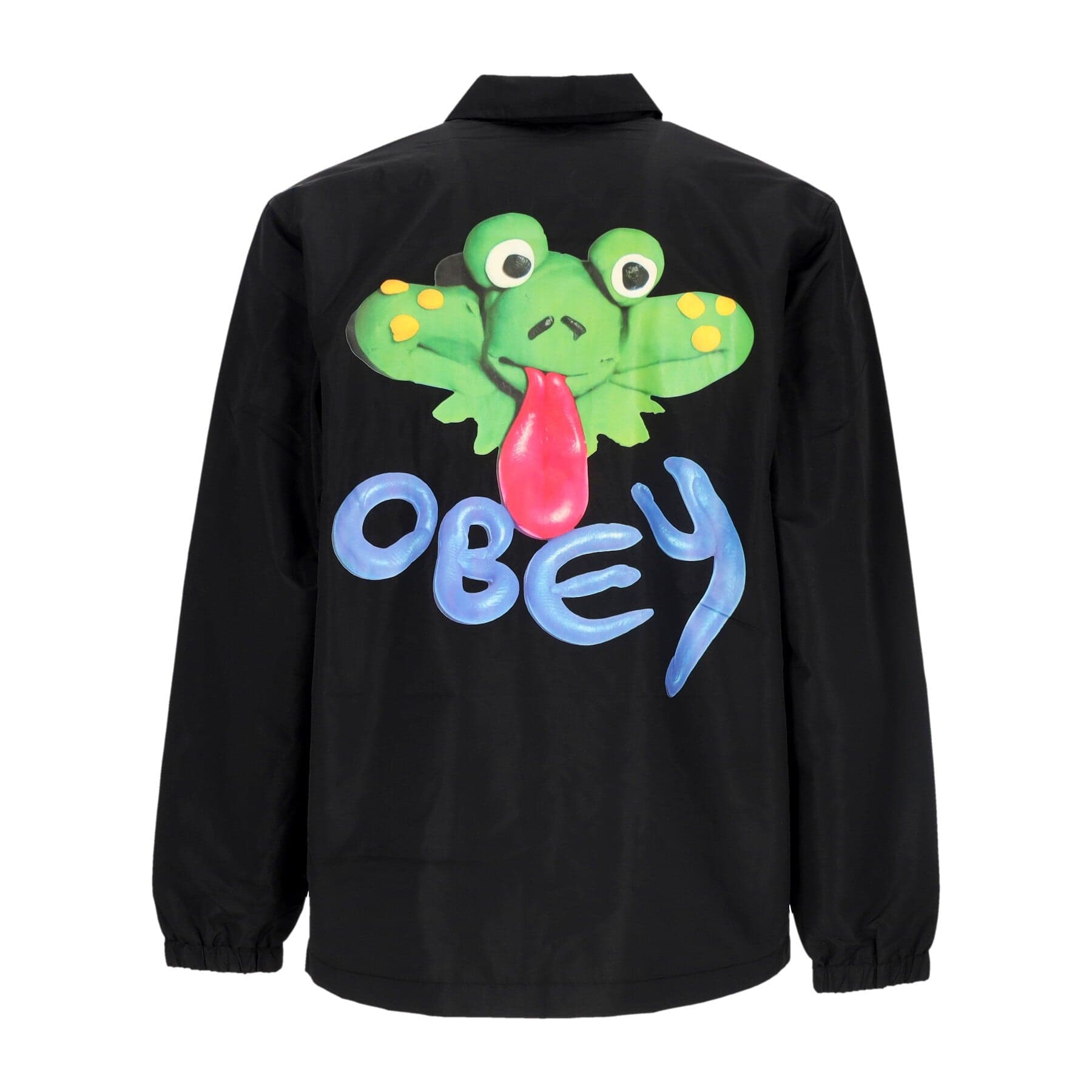 OBEY Giacca Coach Jacket Uomo Froggy Coach Jacket Black - 4