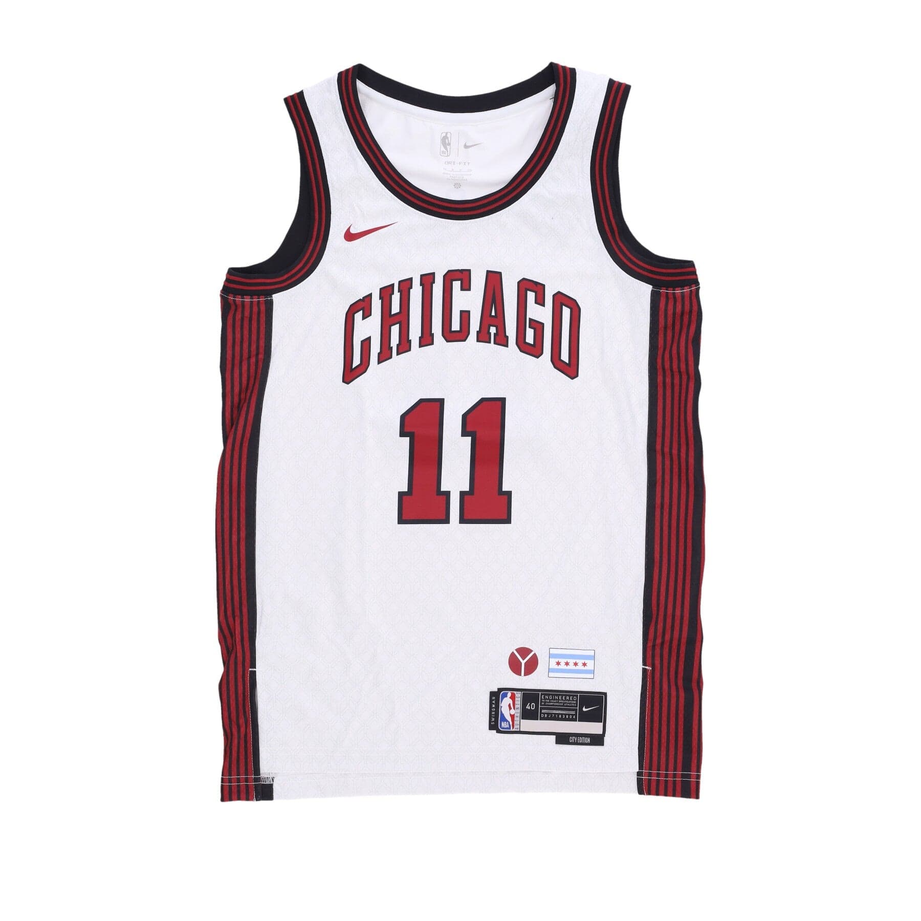 NIKE NBA Canotta Basket Uomo Nba City Edition 22 Dri-fit Swingman Jersey No 11 Demar Derozan Chibul White - 6