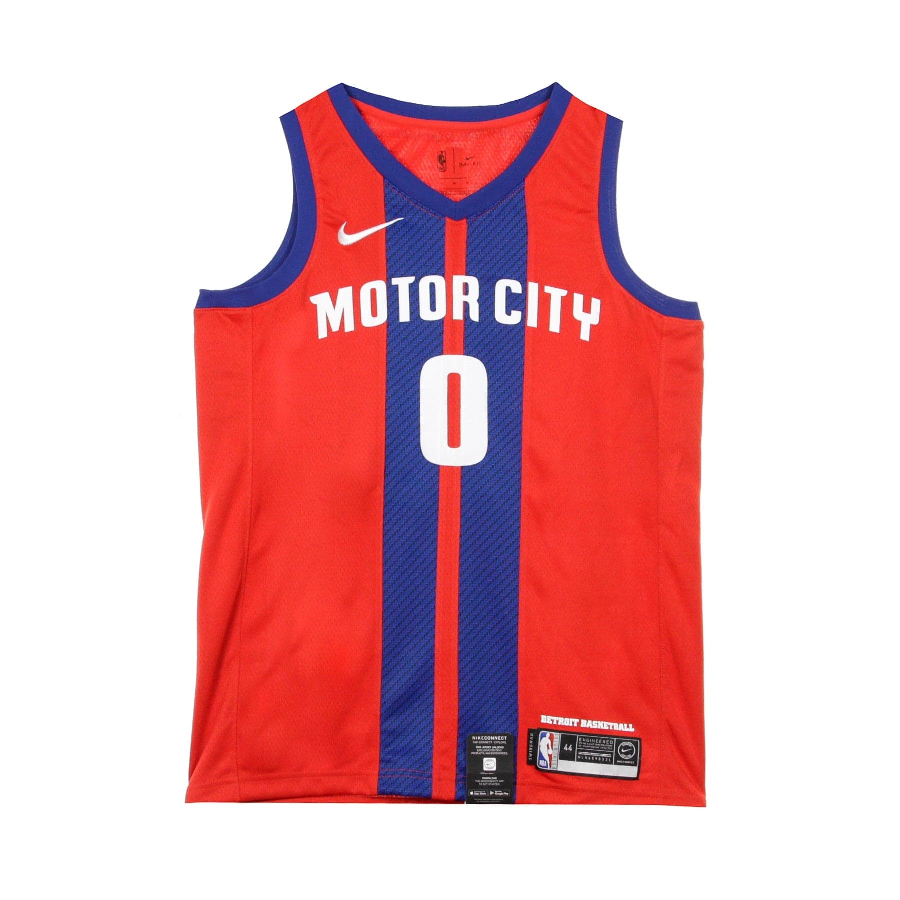 NIKE NBA Canotta Basket Uomo Nba Swingman Jersey City Edition No 0 Andre Drummond Detpis University Red - 6