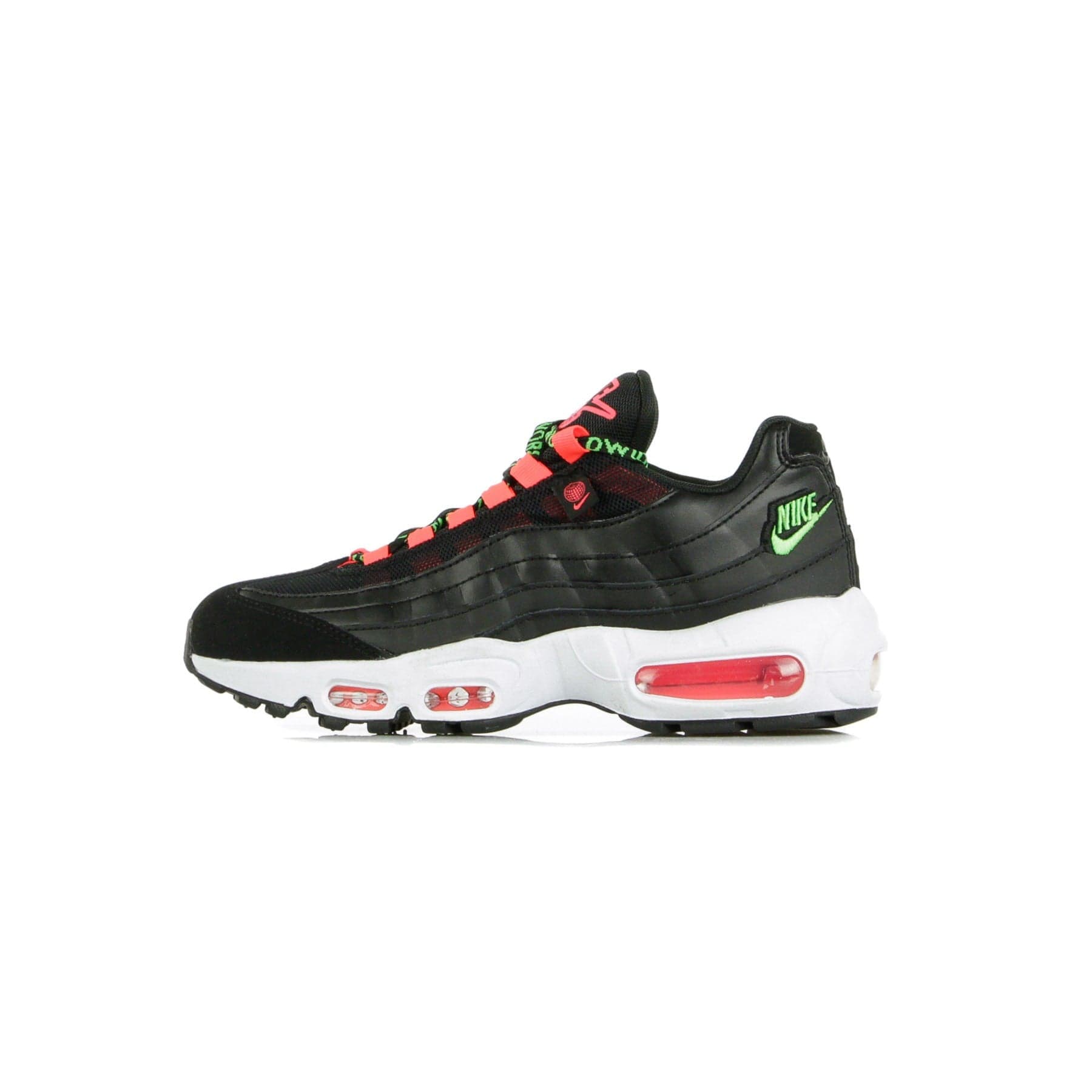 Nike Scarpa Bassa Donna W Air Max 95 Se Worldwide Black/green Strike/flash Crimson/white - 13
