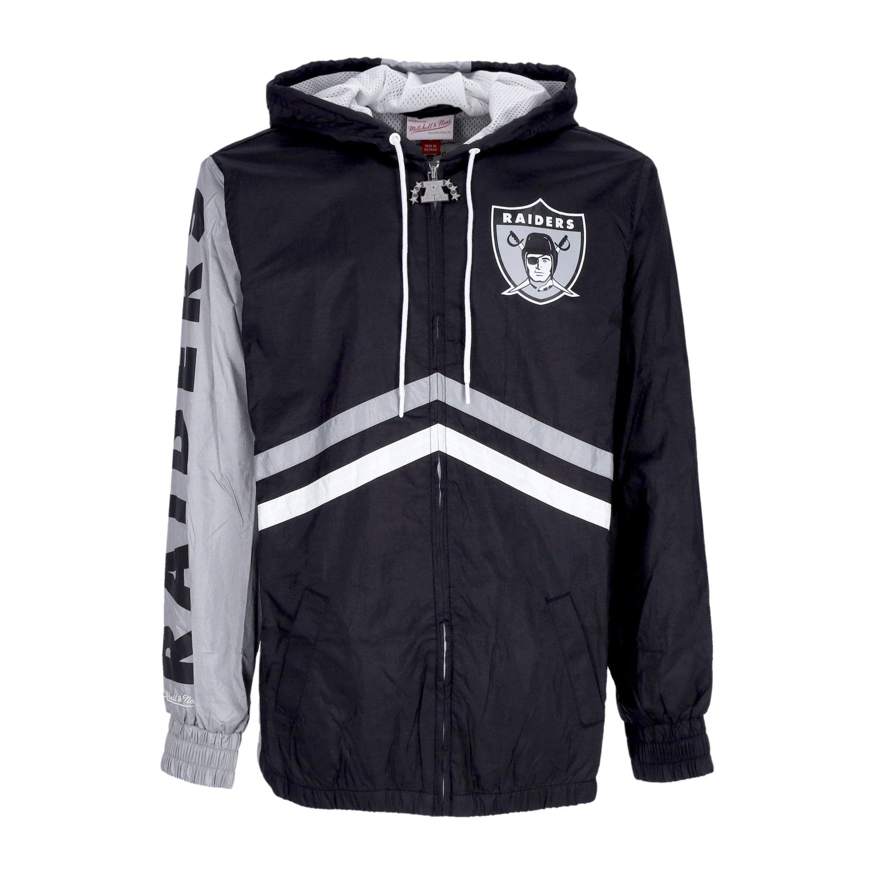 MITCHELL &amp; NESS Giacca a Vento Uomo Nfl Undeniable Full Zip Windbreaker Oakrai Black - 5
