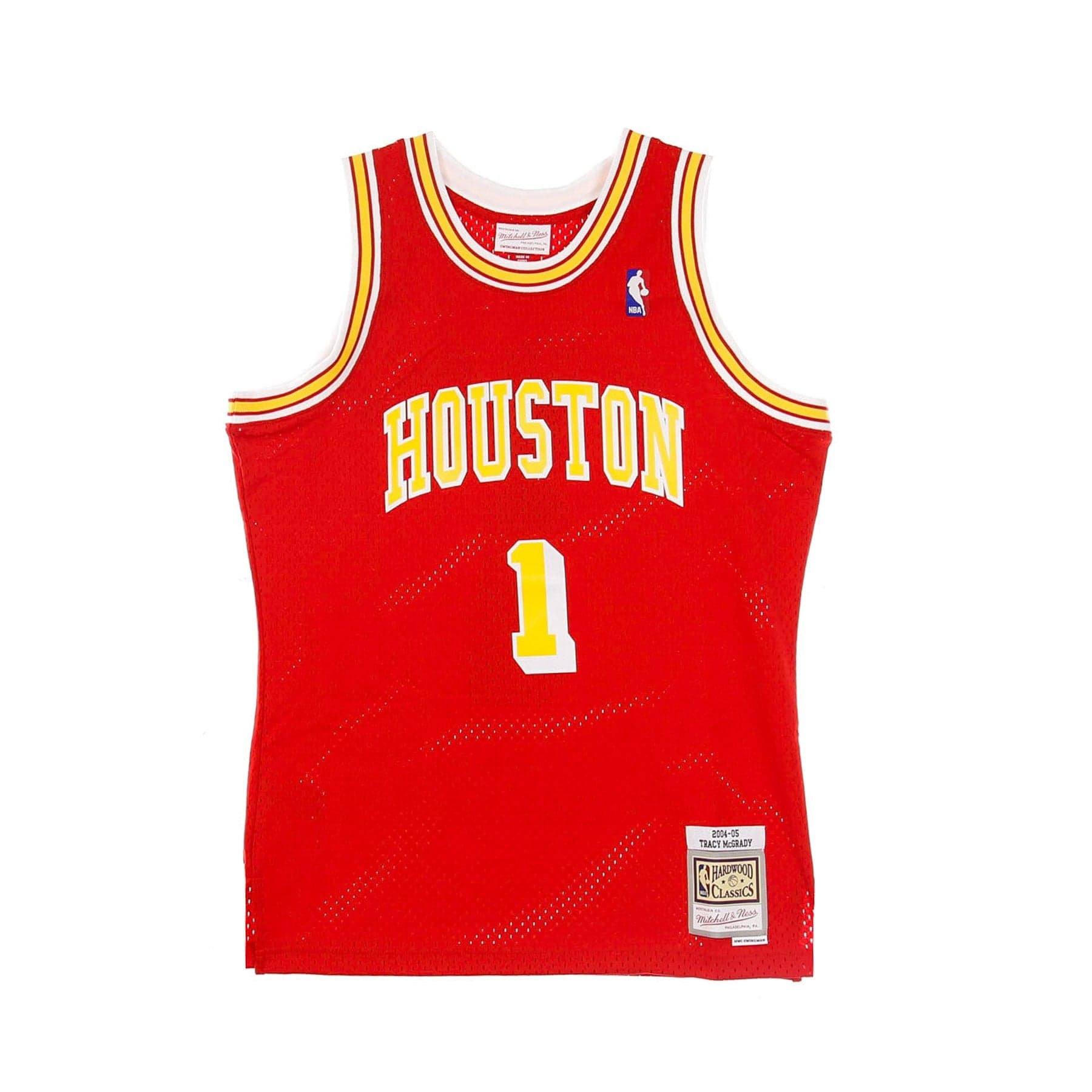 MITCHELL &amp; NESS Canotta Basket Uomo Nba Swigman Jersey Hardwood Classics No 1 Tracy Mc Grady 2004-05 Houroc Road Original Team Colors - 5