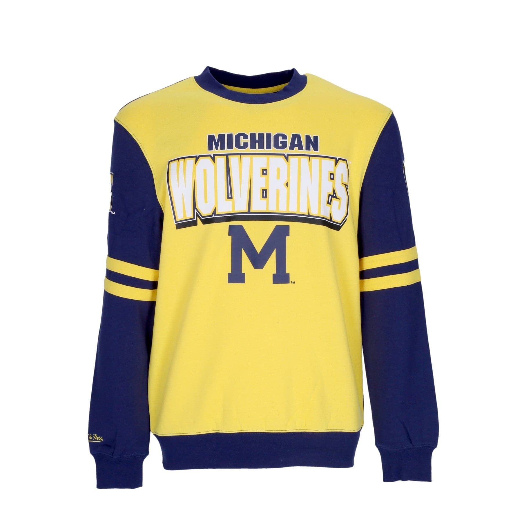 MITCHELL &amp; NESS Felpa Girocollo Uomo Ncaa All Over Crew 2.0 Micwol Original Team Colors - 4