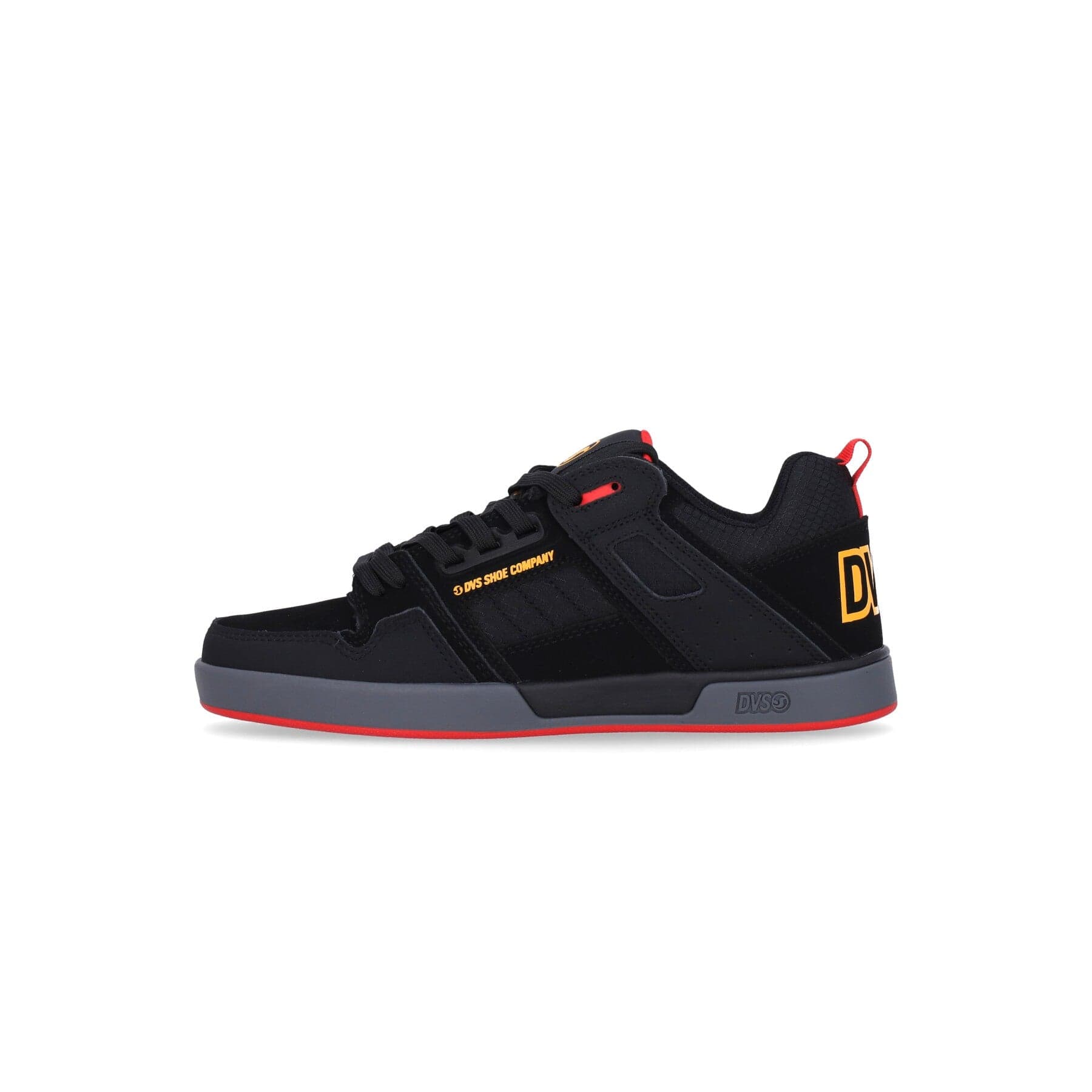 DVS Scarpe Skate Uomo Comanche 2.0+ Black/yellow/red Nubuck - 7