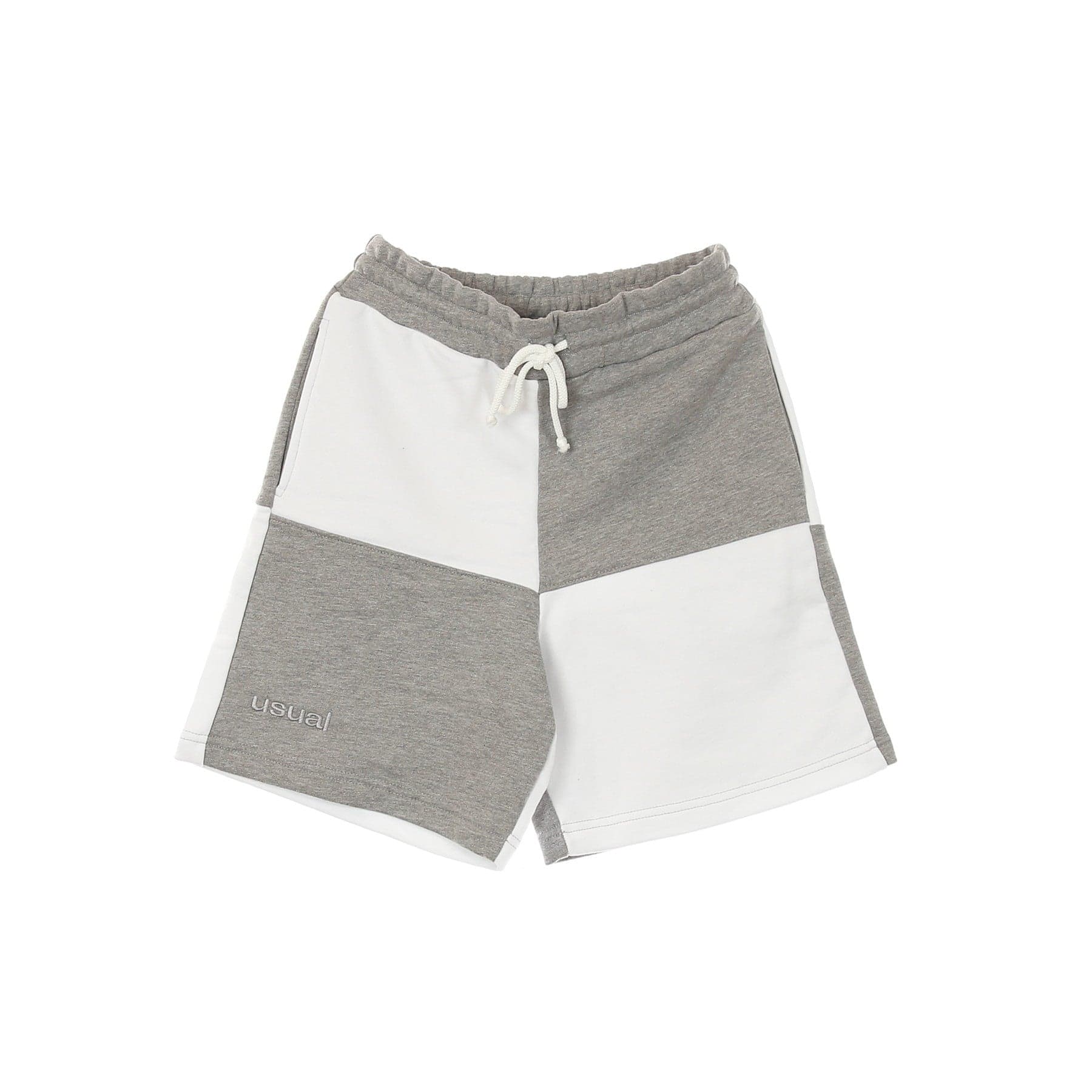 USUAL Pantalone Corto Tuta Uomo Bigcheck Short White/grey - 5