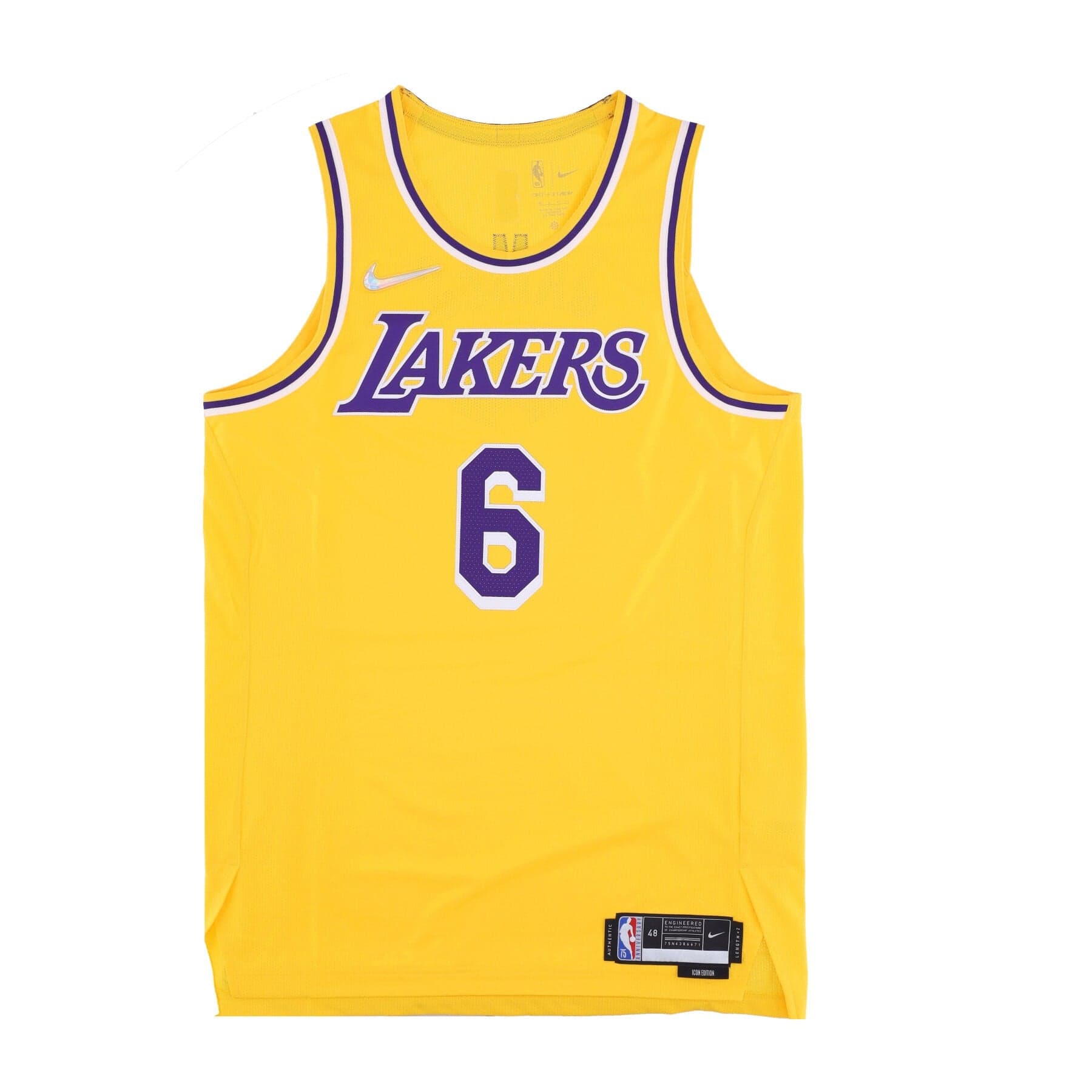 NIKE NBA Canotta Basket Uomo Nba Dri Fit Adv Authentic Icon Jersey No 23 Lebron James Loslak Amarillo - 6
