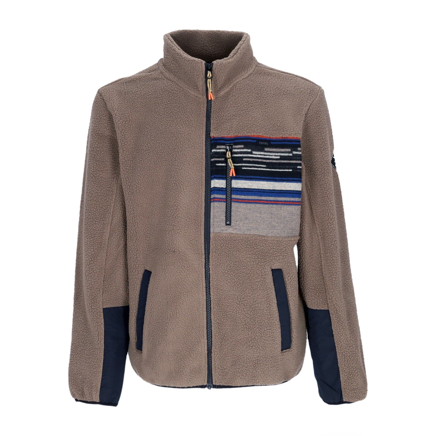 IRIEDAILY Giubbotto Pile Uomo Wonderer Track Jacket Clay - 3