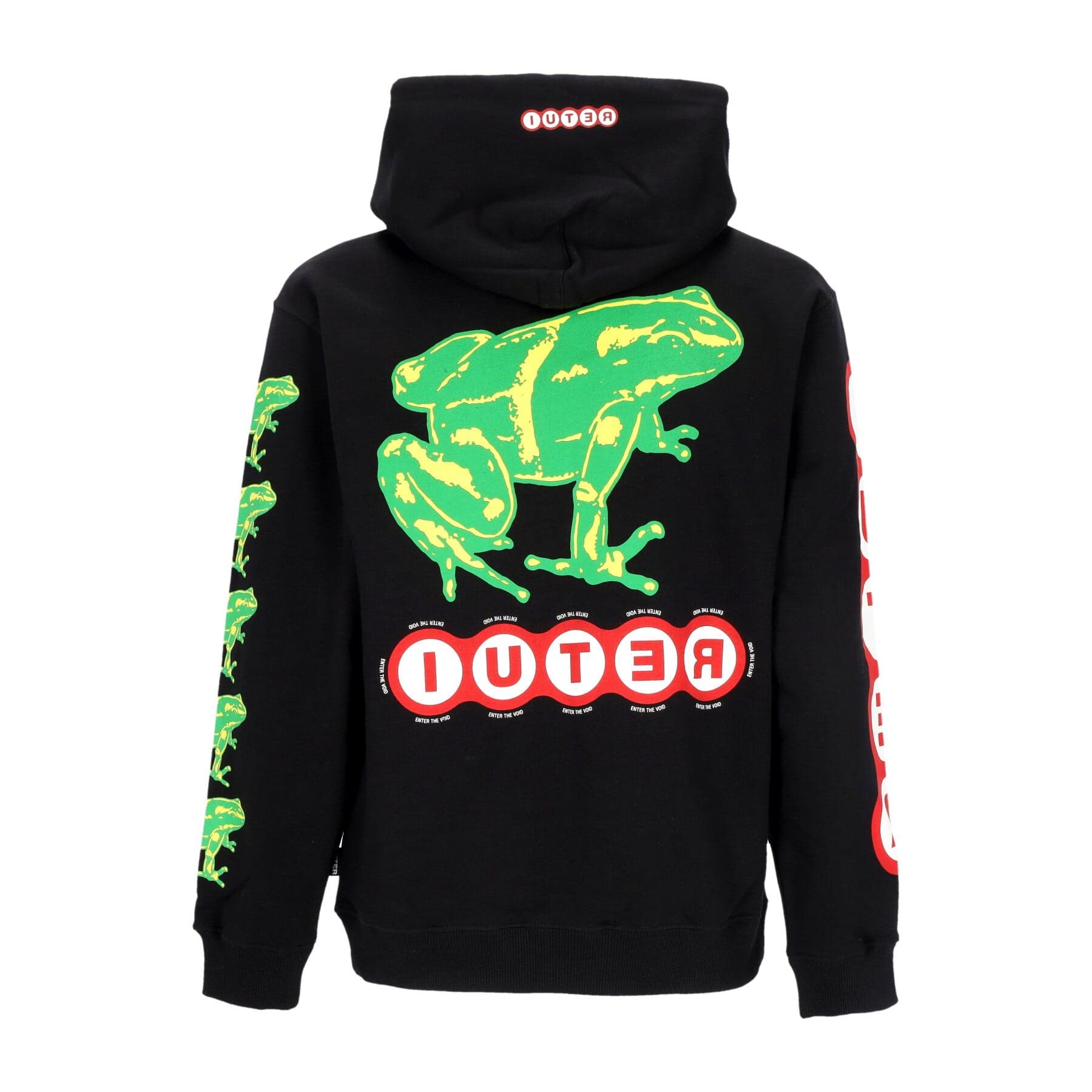 IUTER Felpa Leggera Cappuccio Uomo Poison Hoodie Black – giacca