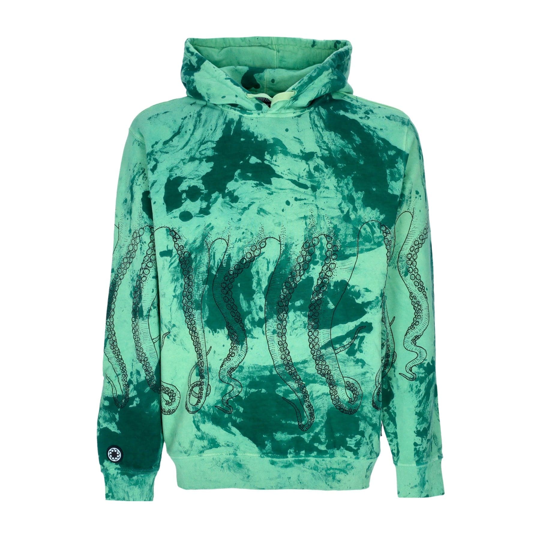 OCTOPUS Felpa Cappuccio Uomo Freak Hoodie X Horror Pack Green - 4