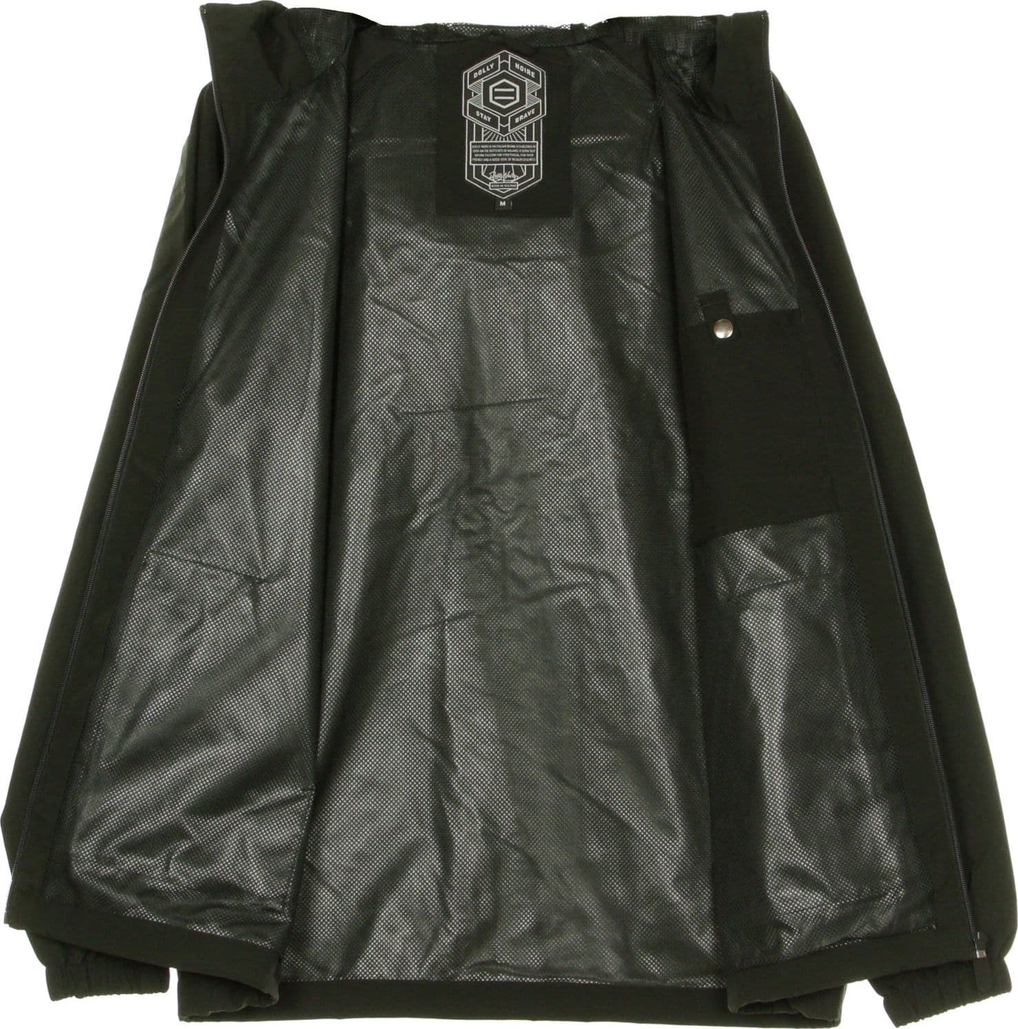 DOLLY NOIRE Giacca a Vento Uomo Full Zip Light Black – abito