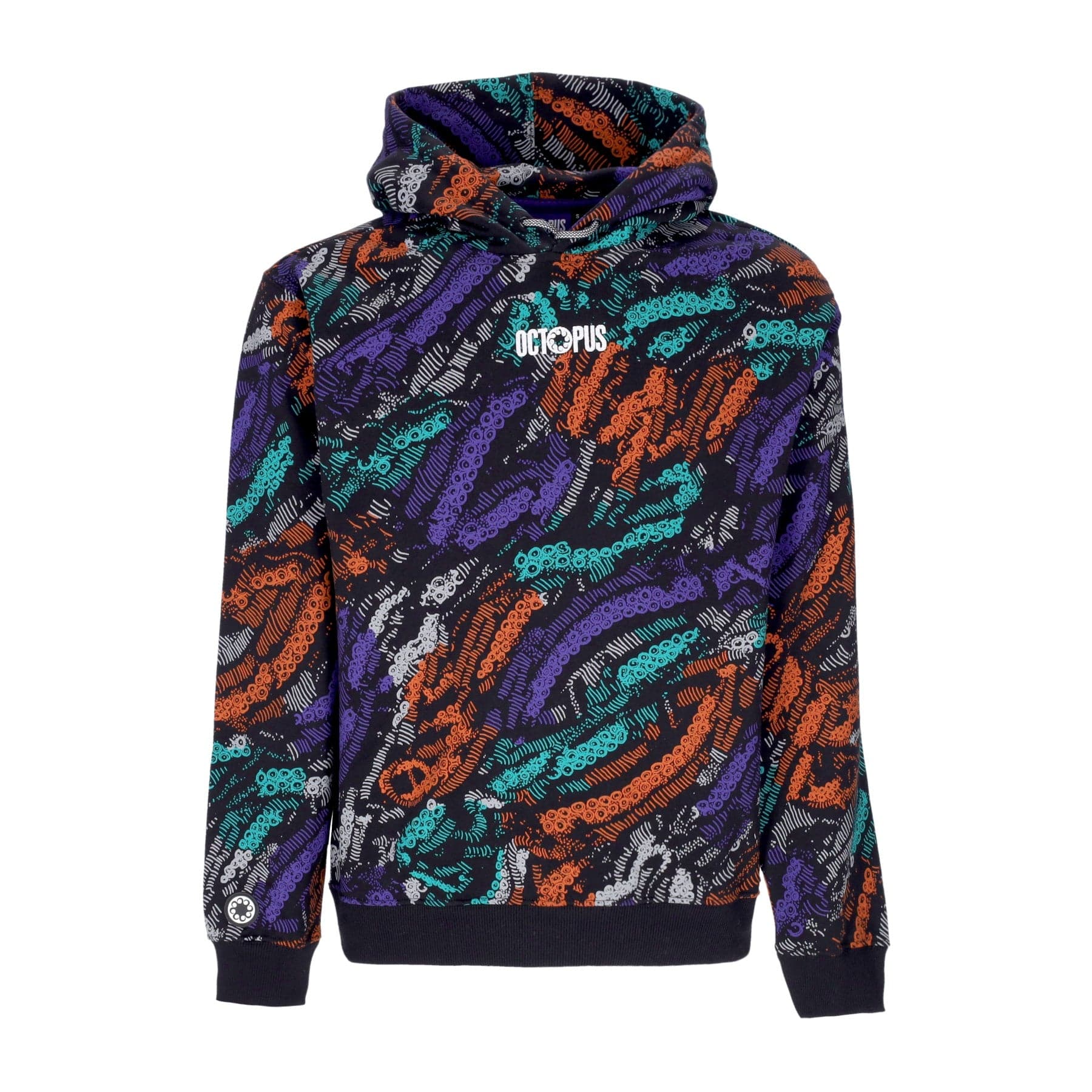 OCTOPUS Felpa Cappuccio Uomo Deco Hoodie Multicolor - 4