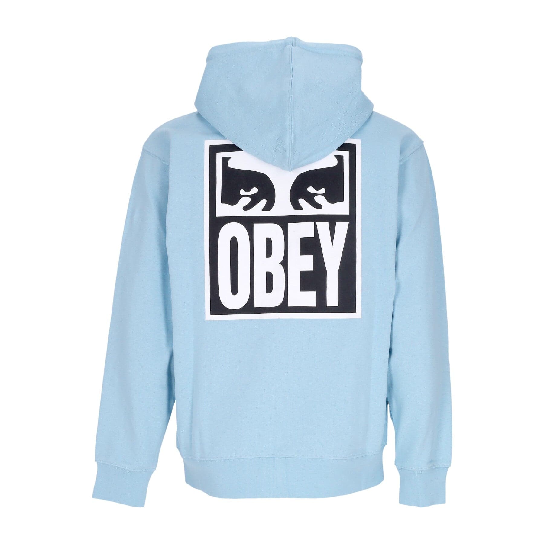 OBEY Felpa Leggera Cappuccio Zip Uomo Eyes Icon 2 Zip Hood Premium French Terry Sky Blue – XL – giacca
