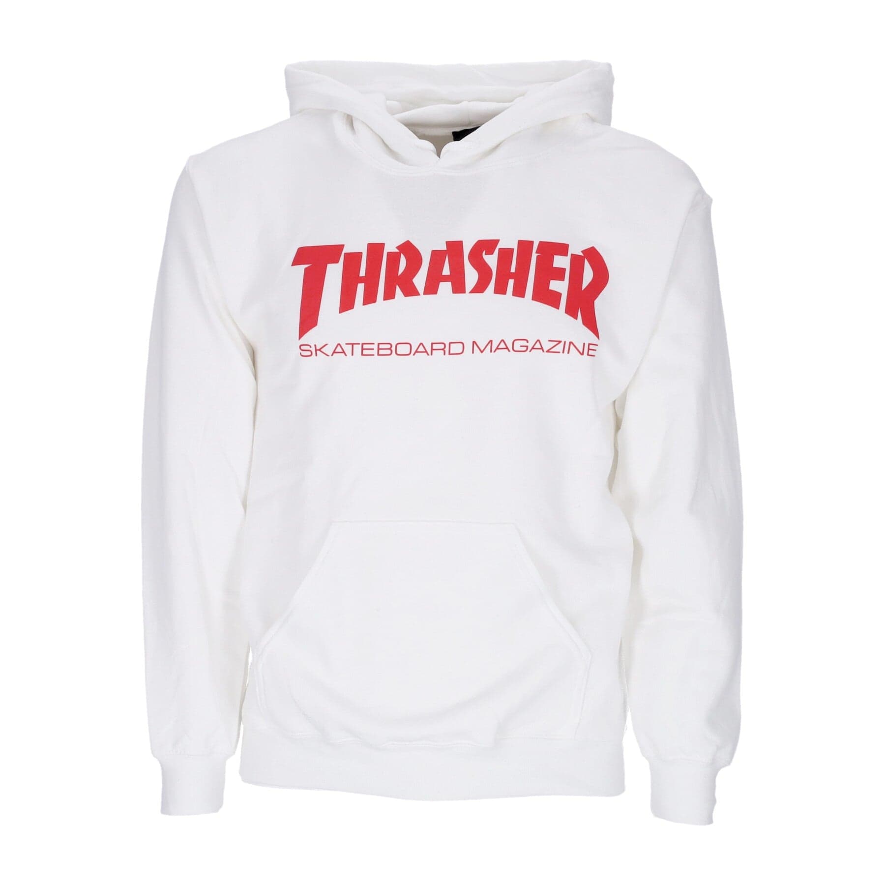 THRASHER Felpa Cappuccio Uomo Skatemag Hood White/red - 4