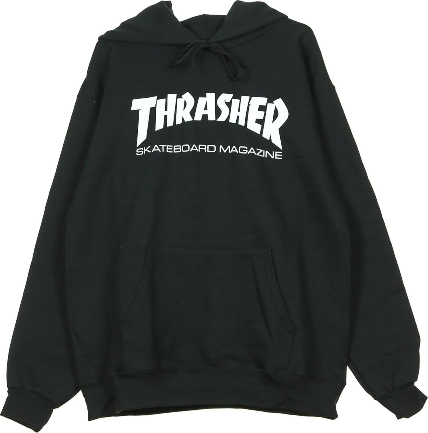 THRASHER Felpa Cappuccio Uomo Skatemag Hood Black/white - 3