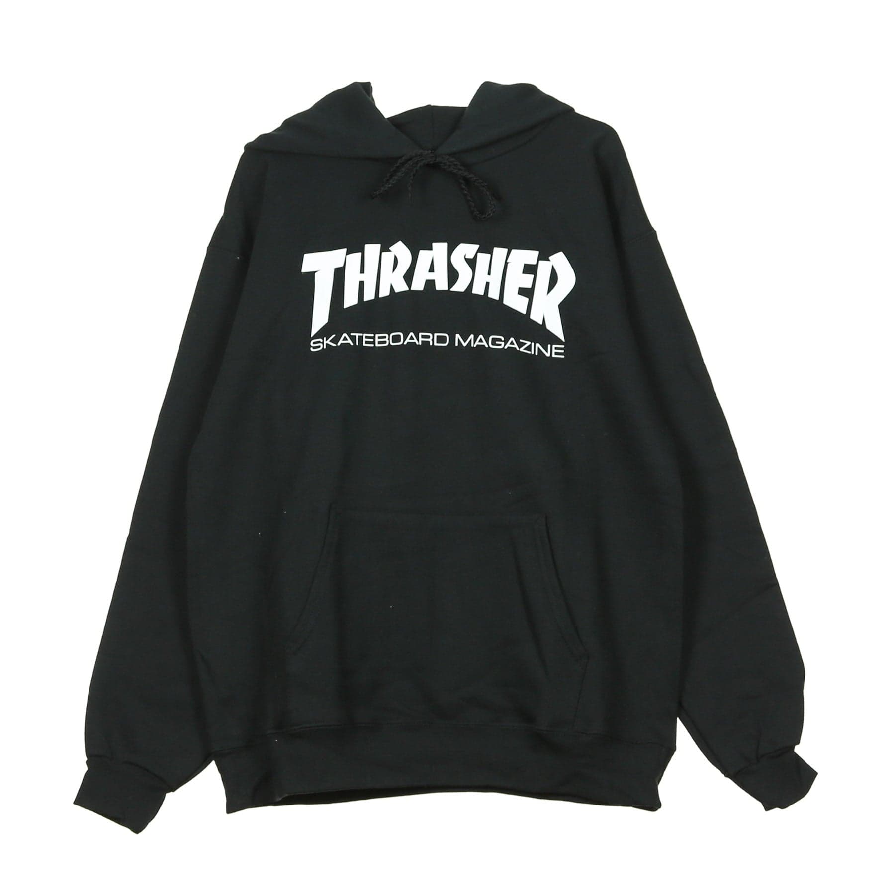 THRASHER Felpa Cappuccio Uomo Skatemag Hood Black/white - 3
