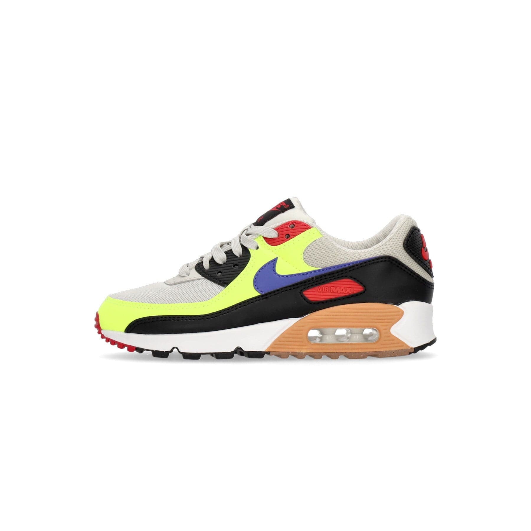 Nike Scarpa Bassa Donna Wmns Air Max 90 Light Bone/lt Ultramarine/volt/black - 7